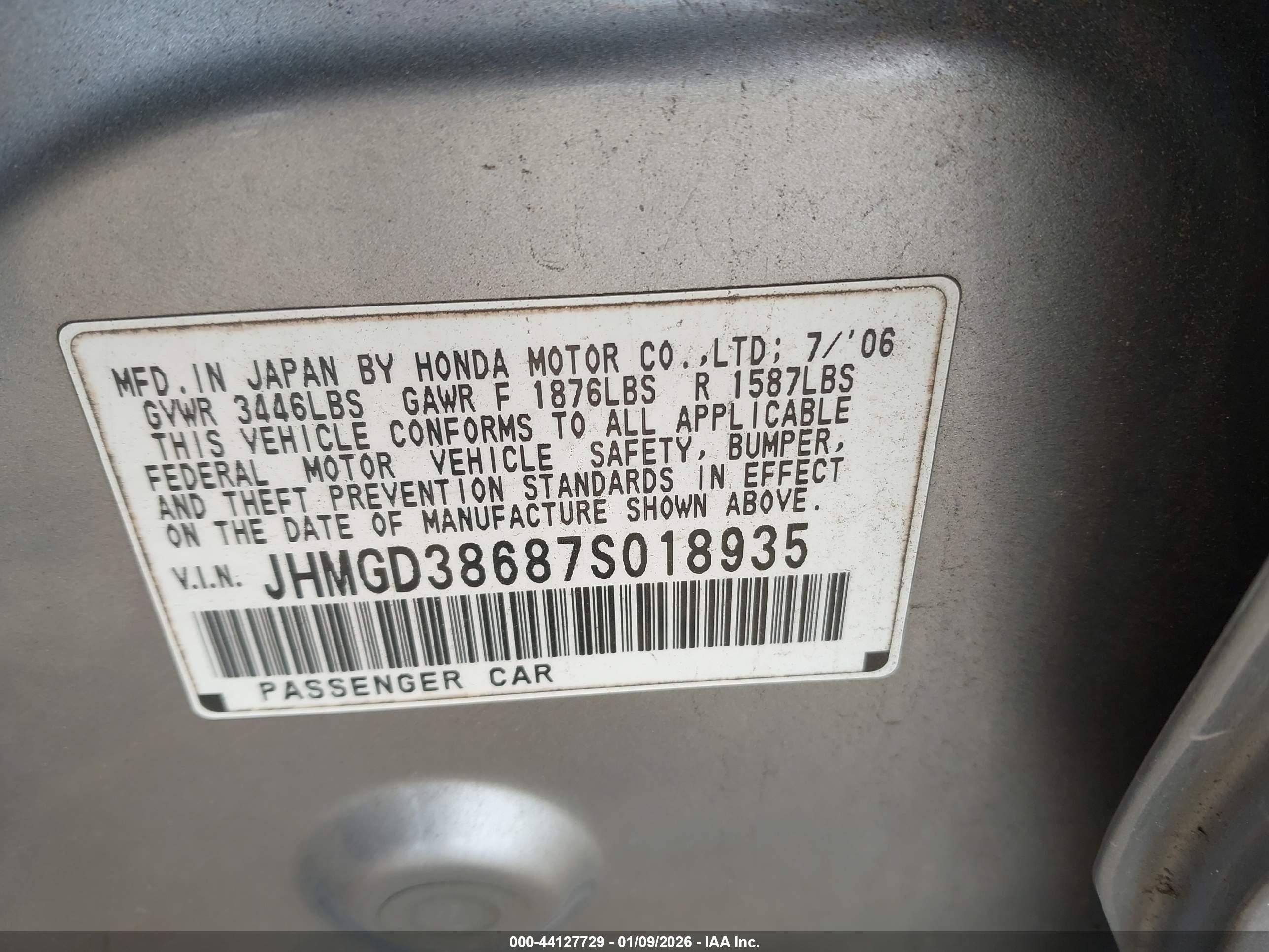 HONDA FIT image 9