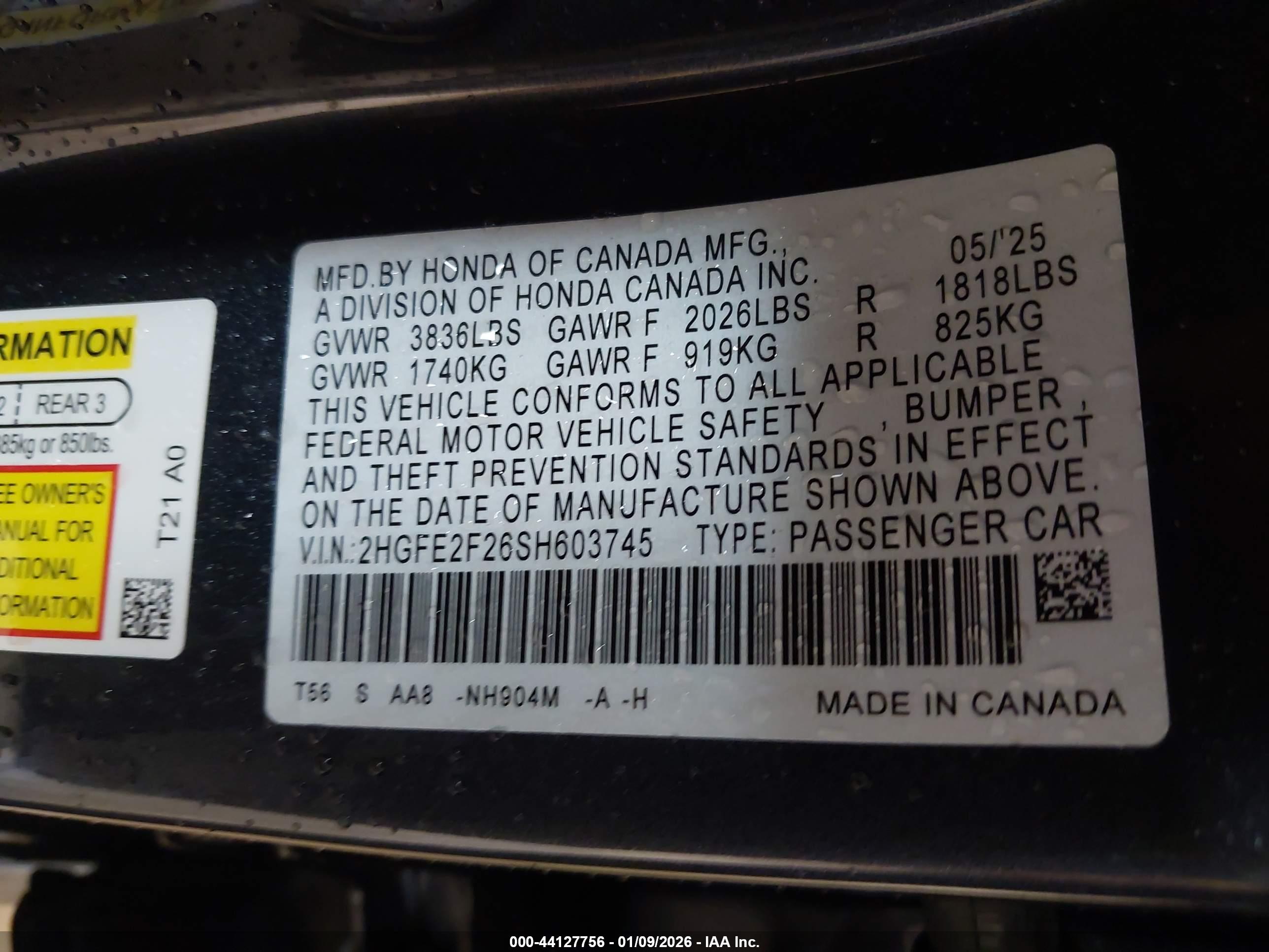HONDA CIVIC image 9