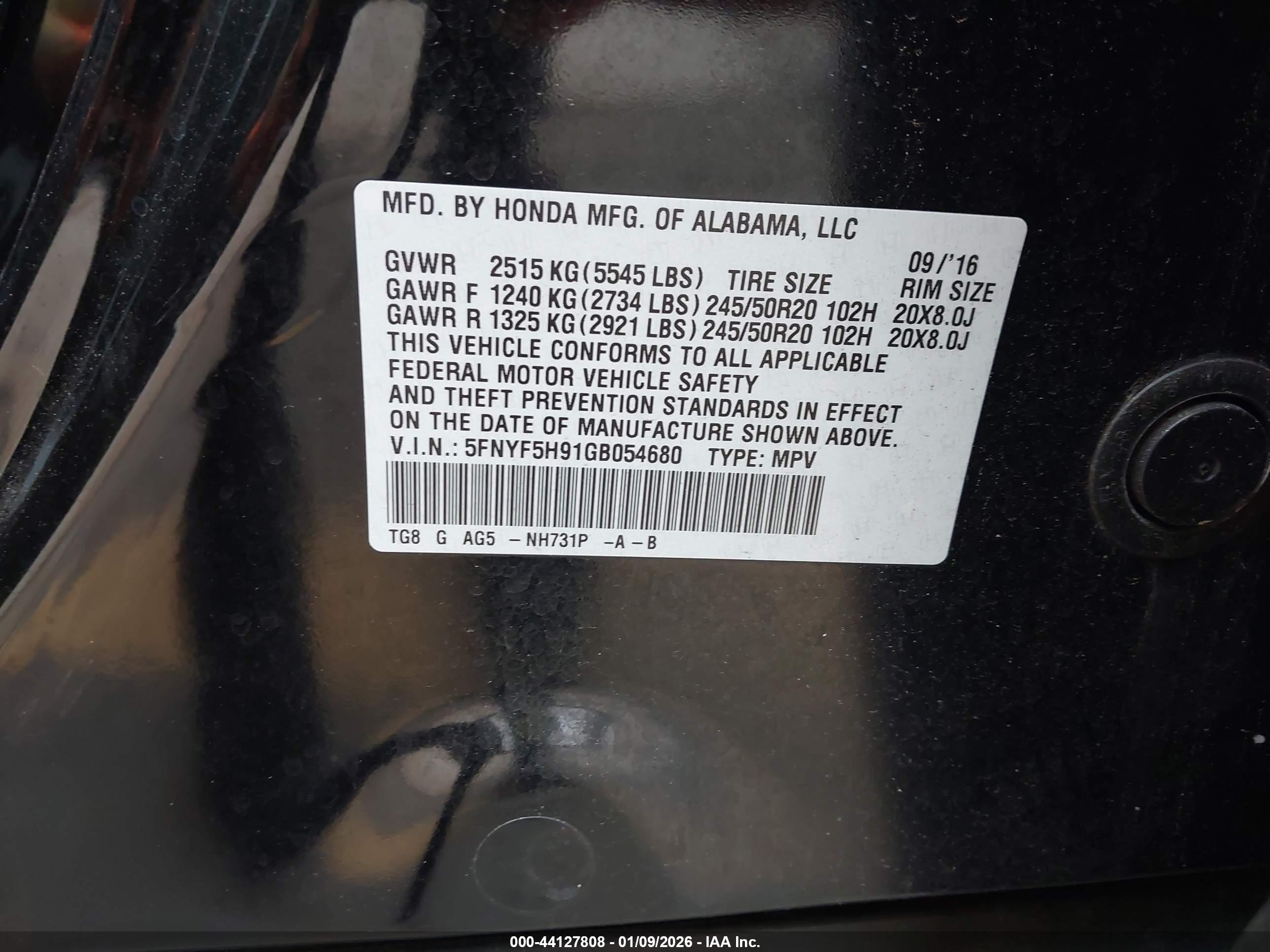 HONDA PILOT image 9