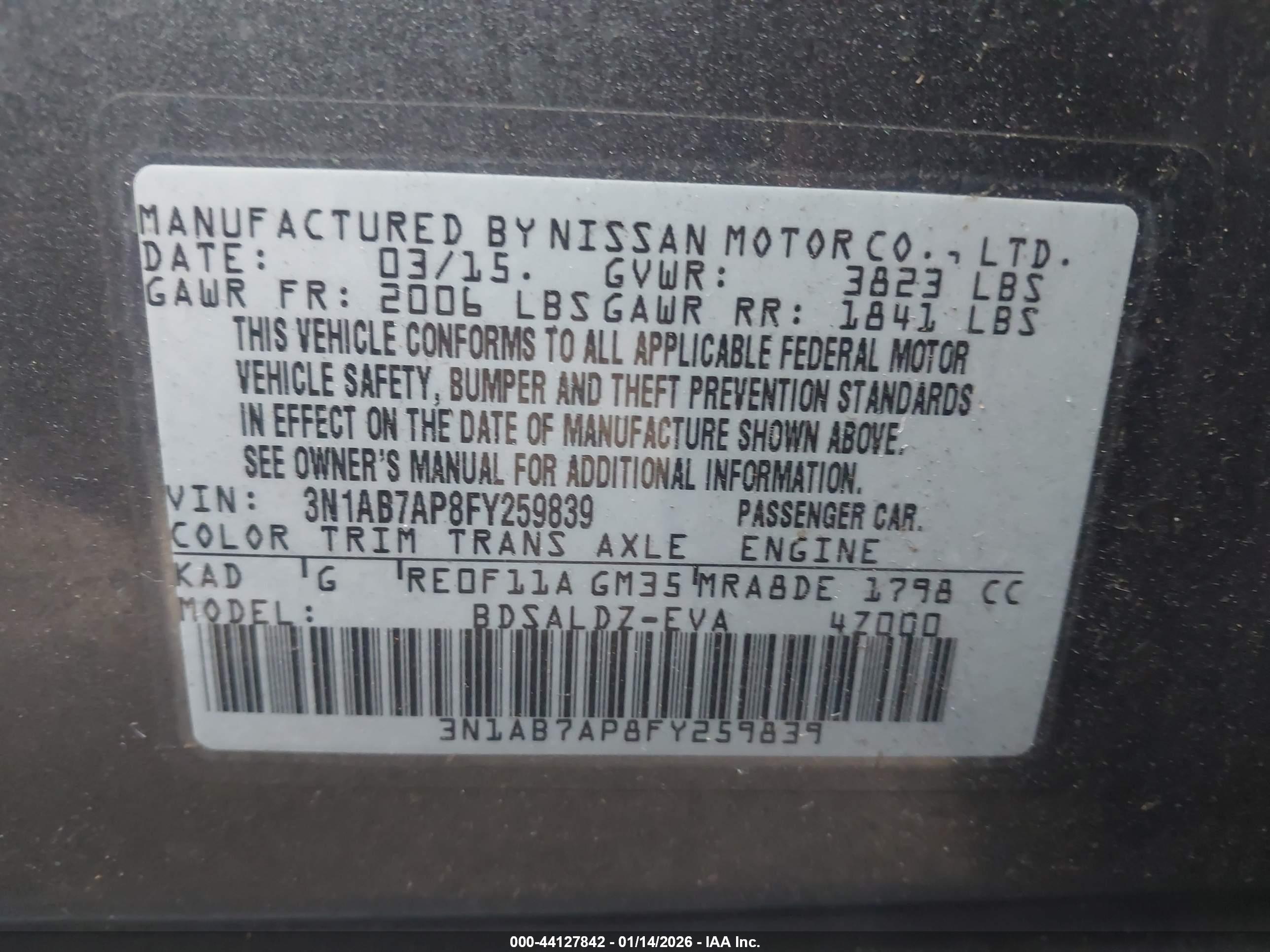 NISSAN SENTRA image 9