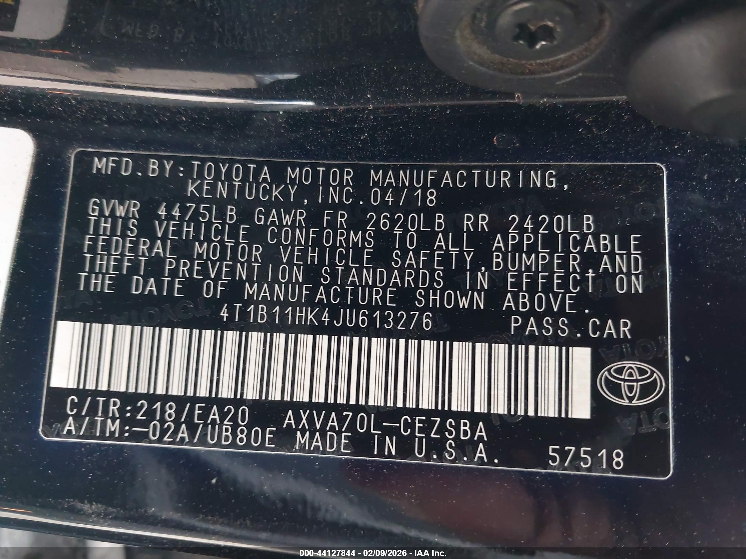 TOYOTA CAMRY image 9