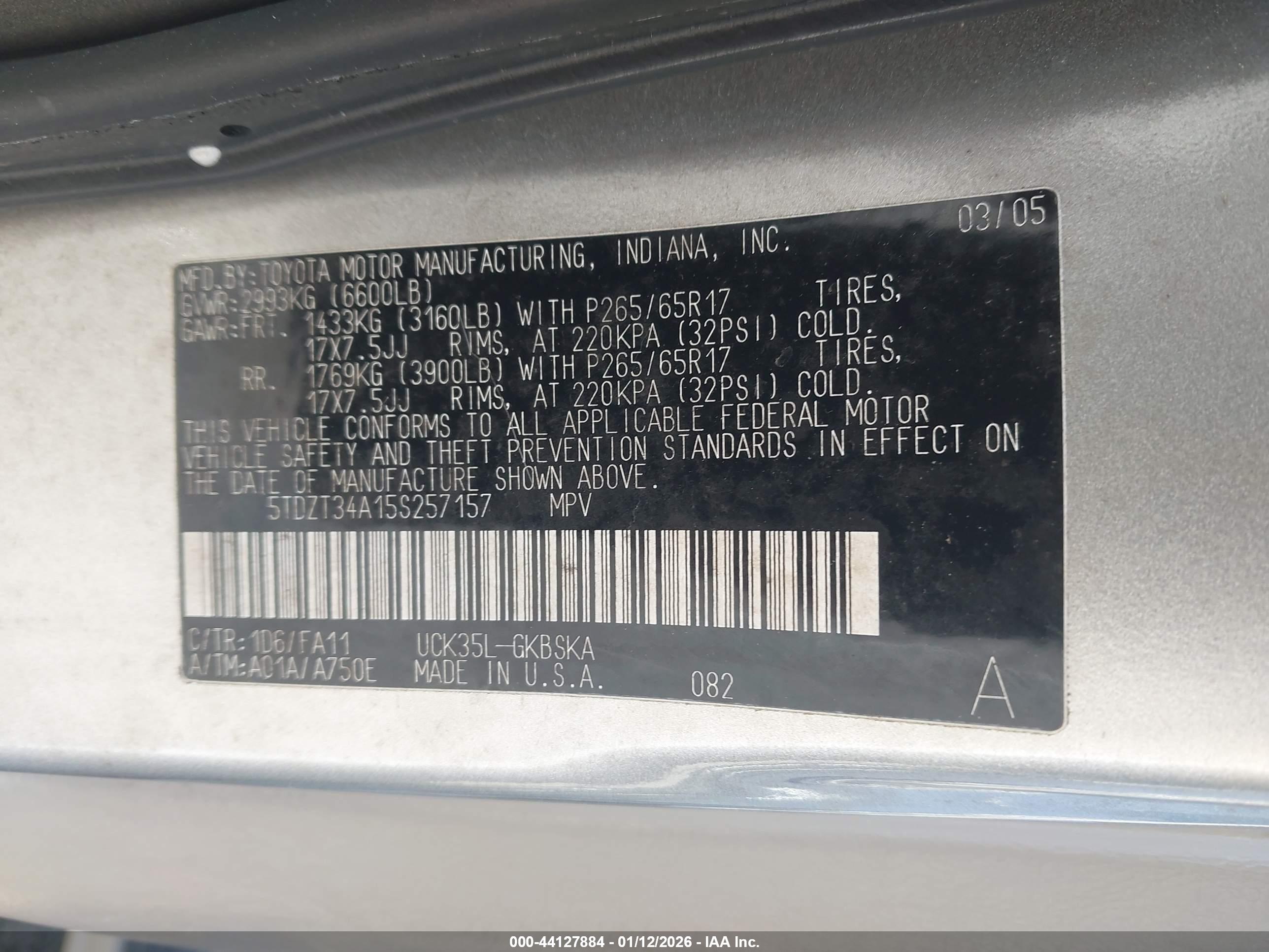 TOYOTA SEQUOIA image 9