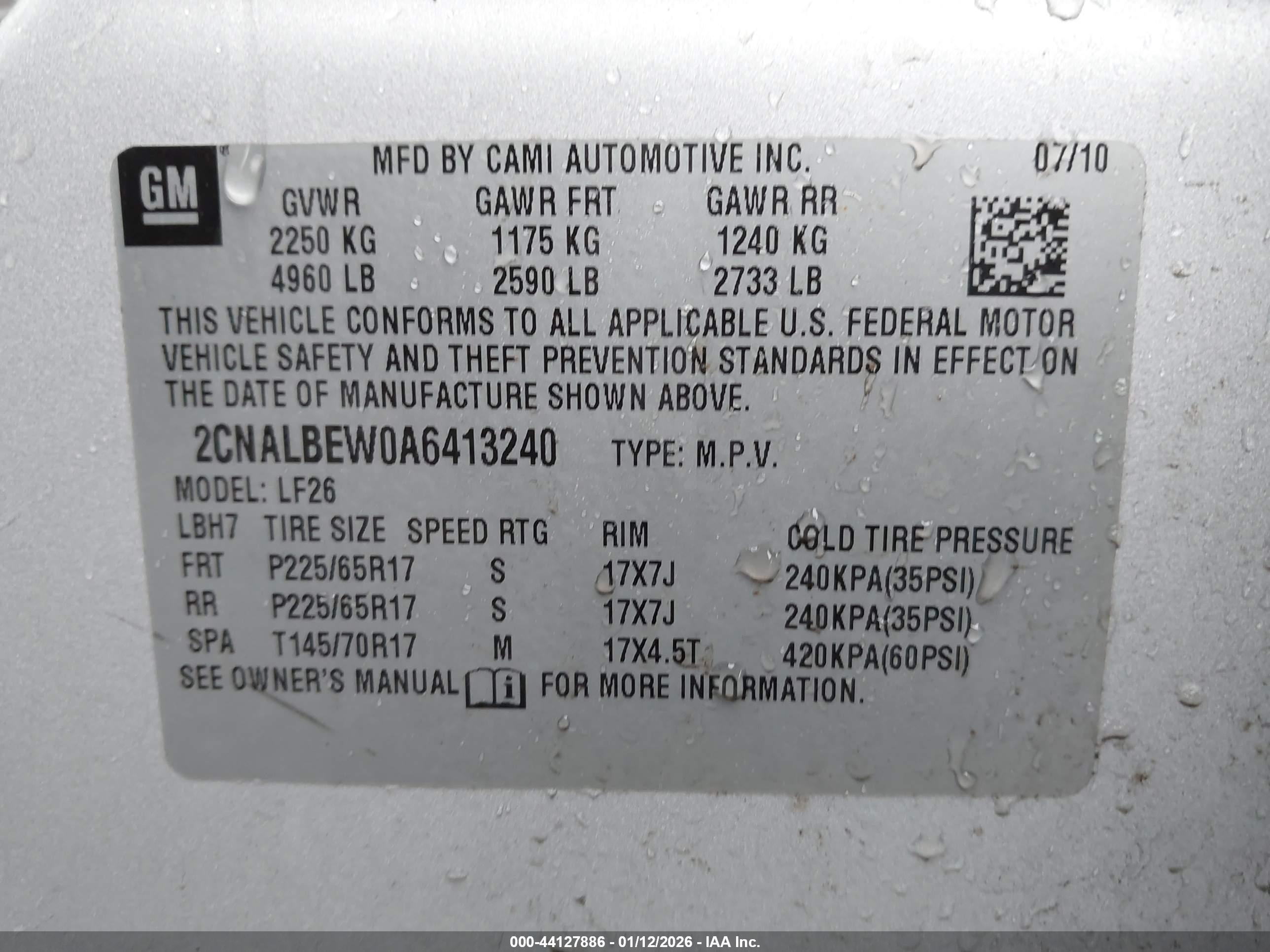 CHEVROLET EQUINOX image 9