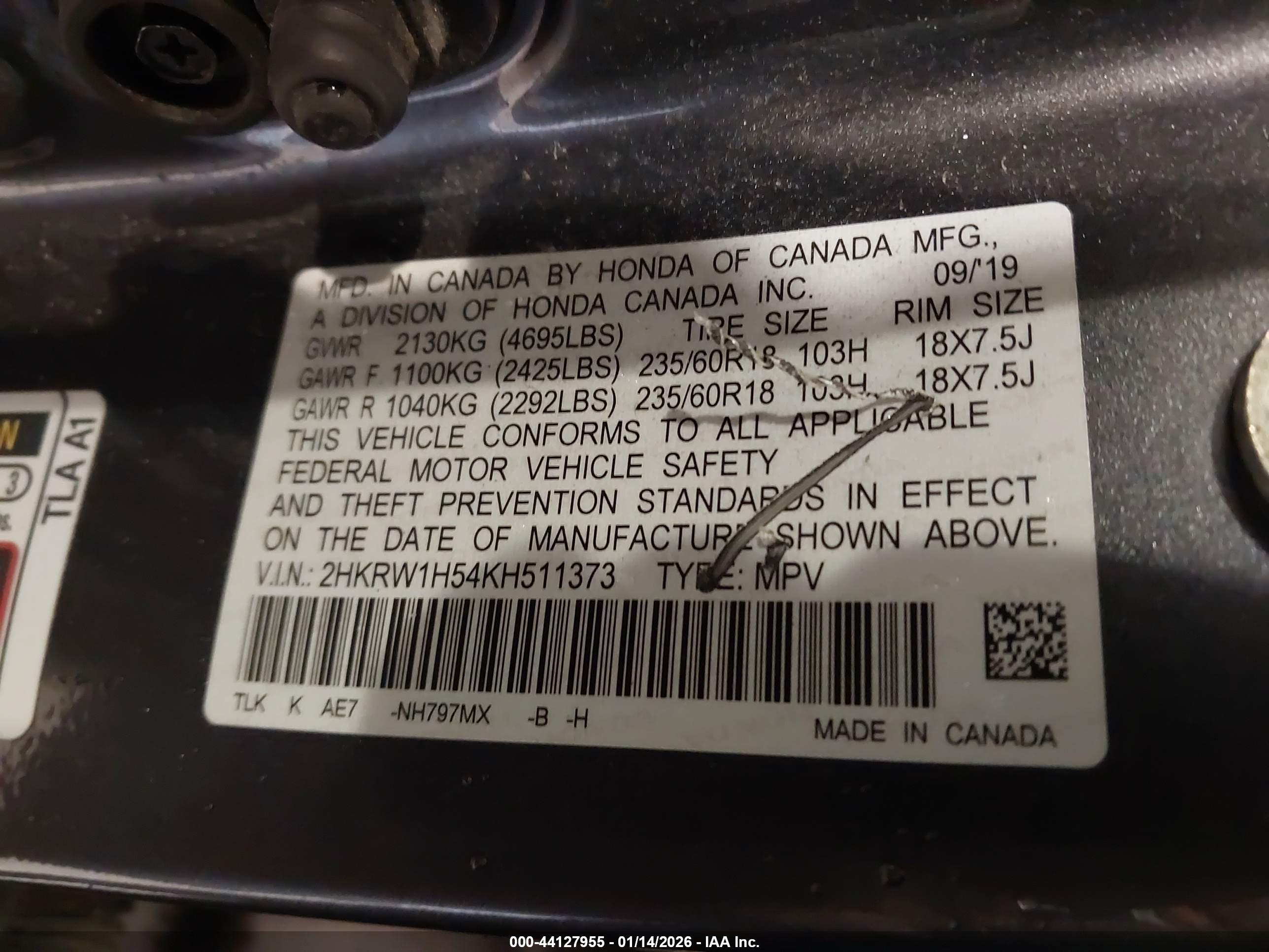 HONDA CR-V image 9