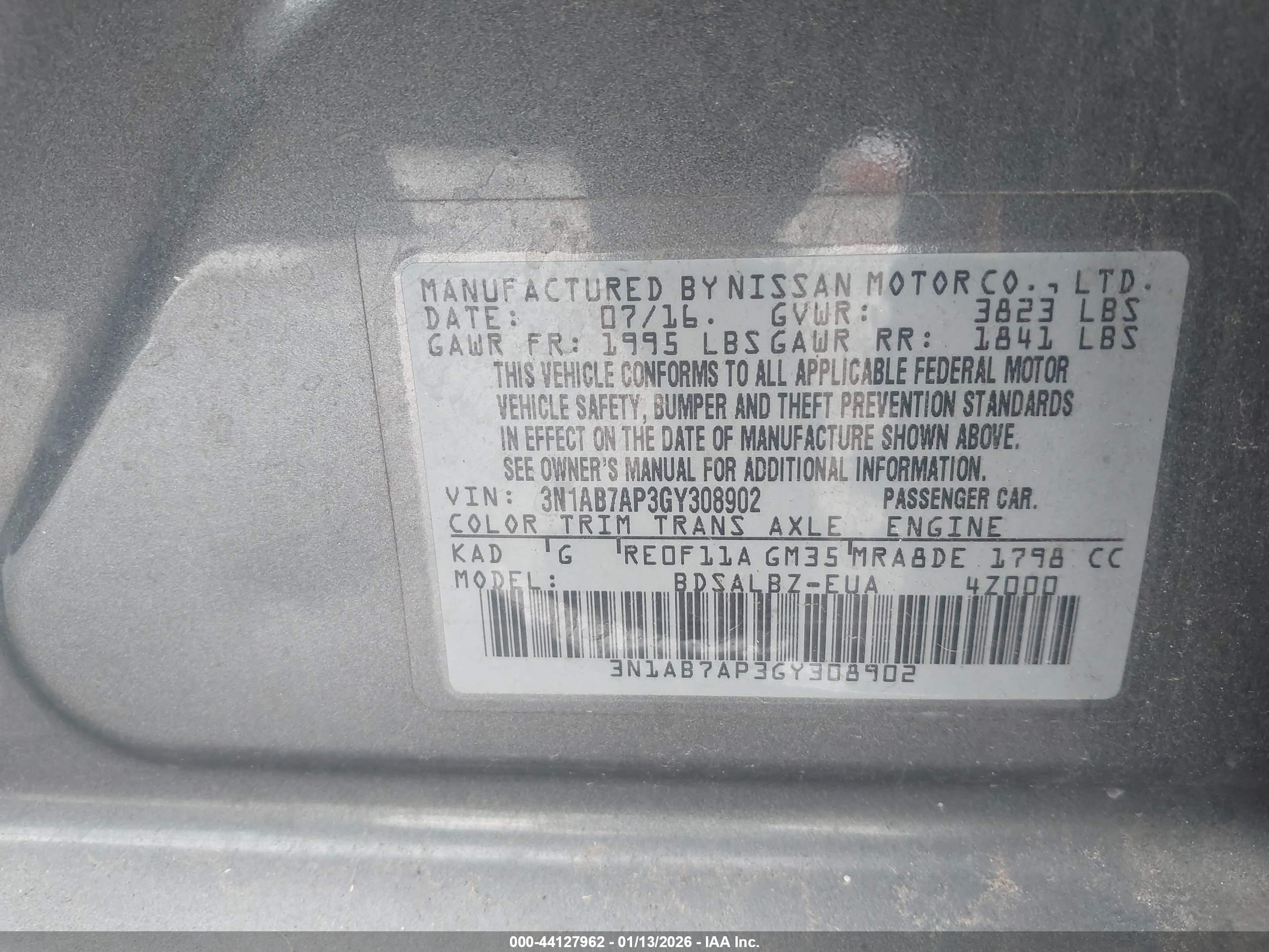 NISSAN SENTRA image 9