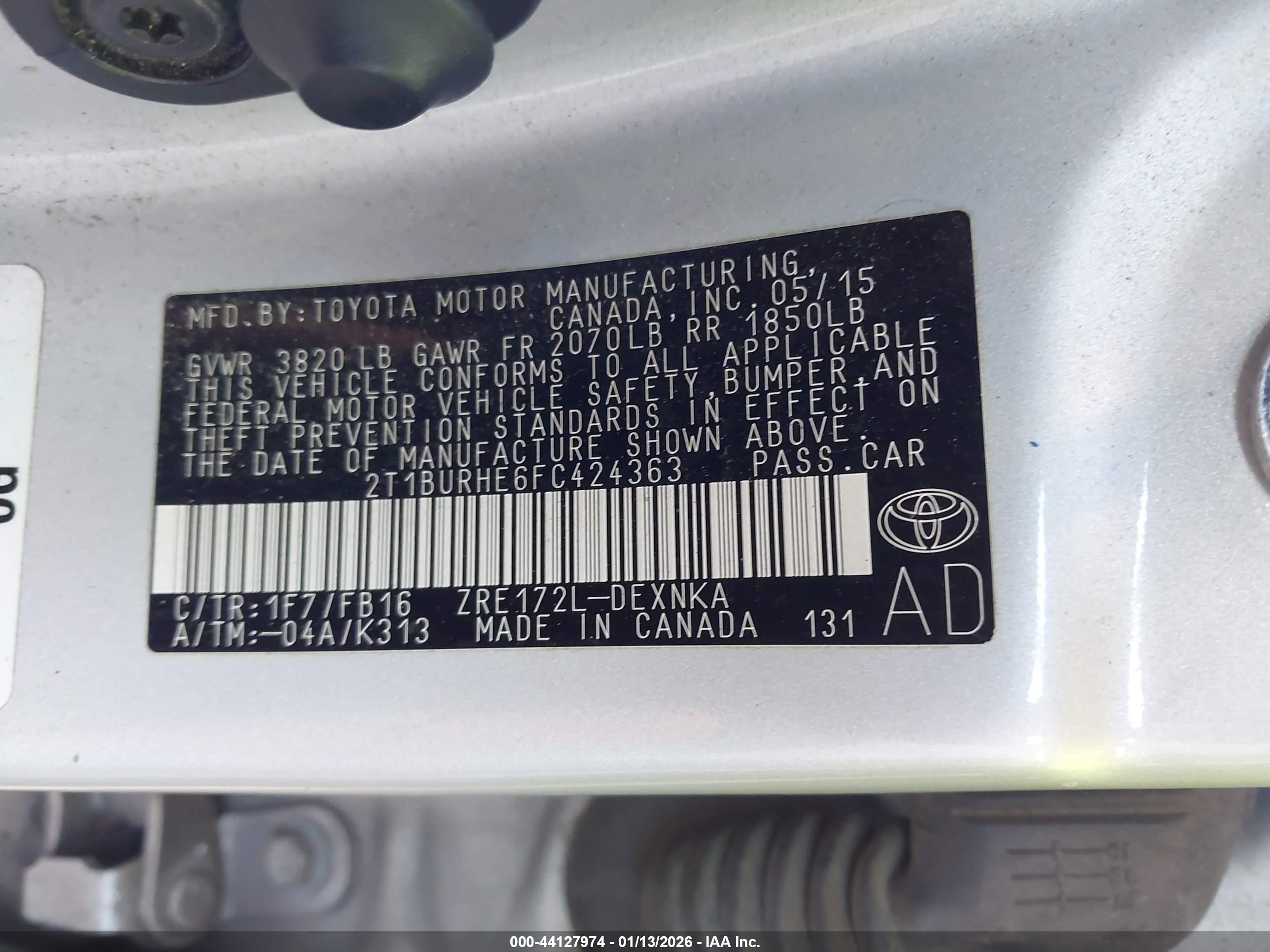 TOYOTA COROLLA image 9