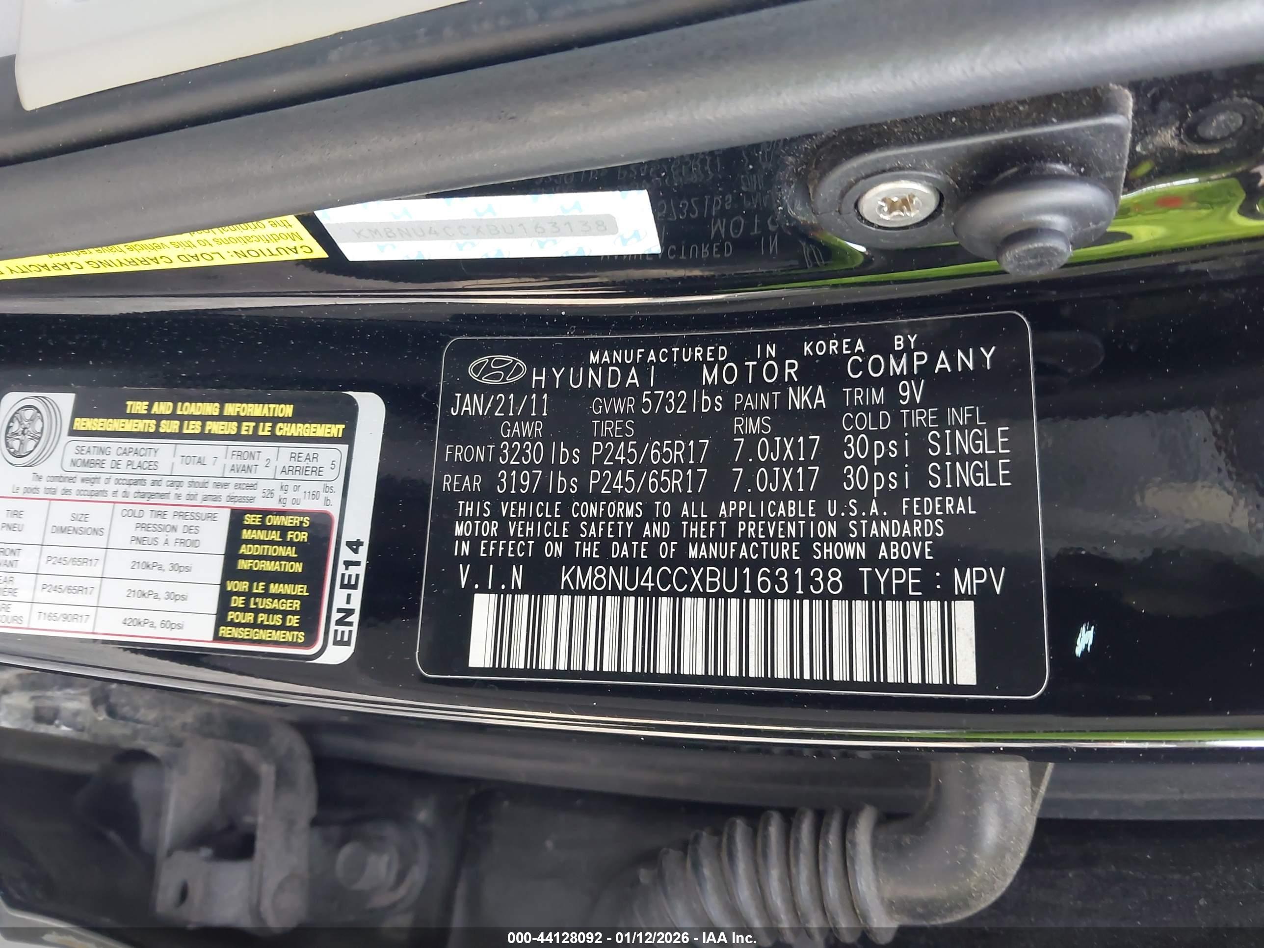HYUNDAI VERACRUZ image 9