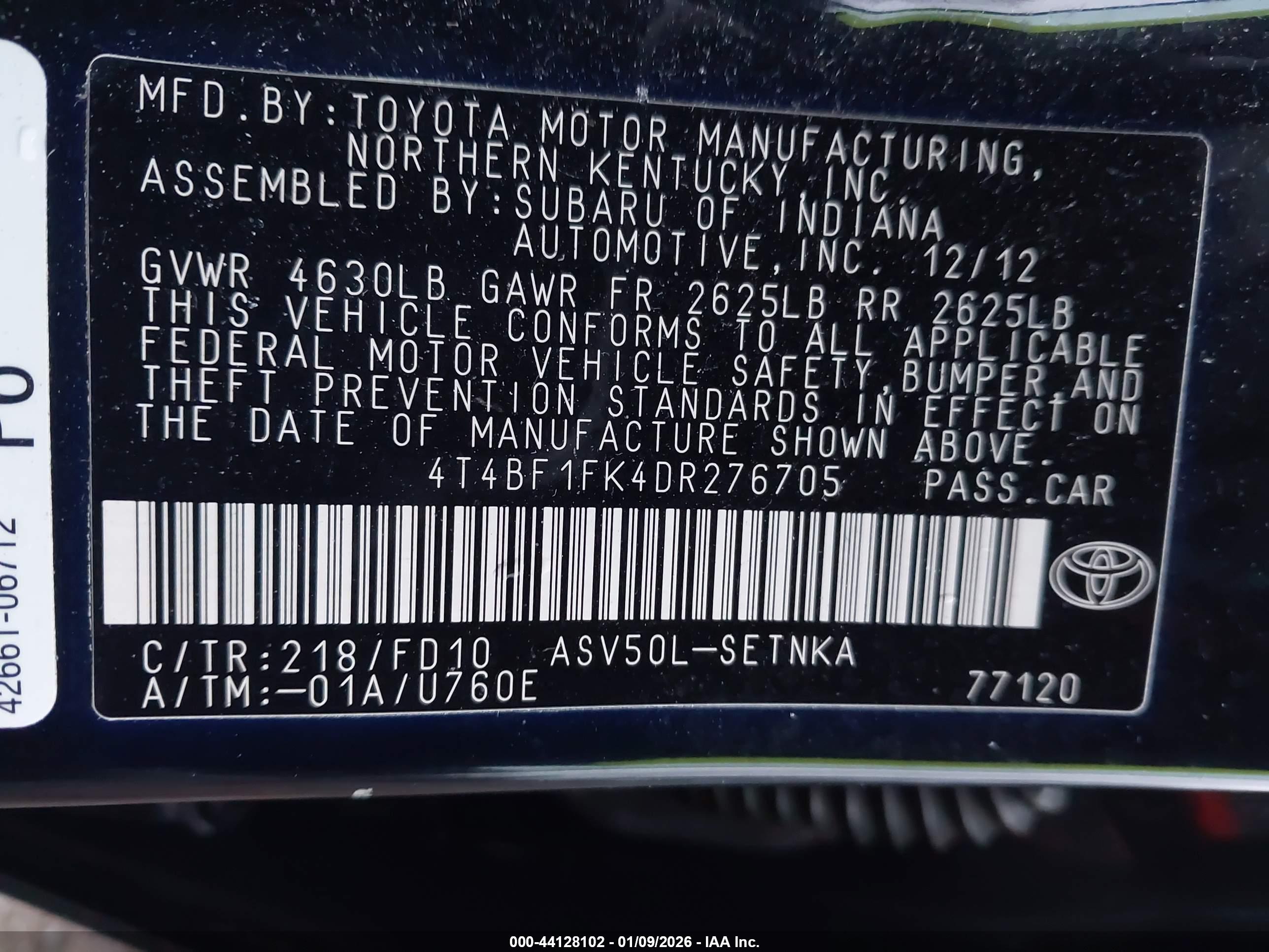 TOYOTA CAMRY image 9