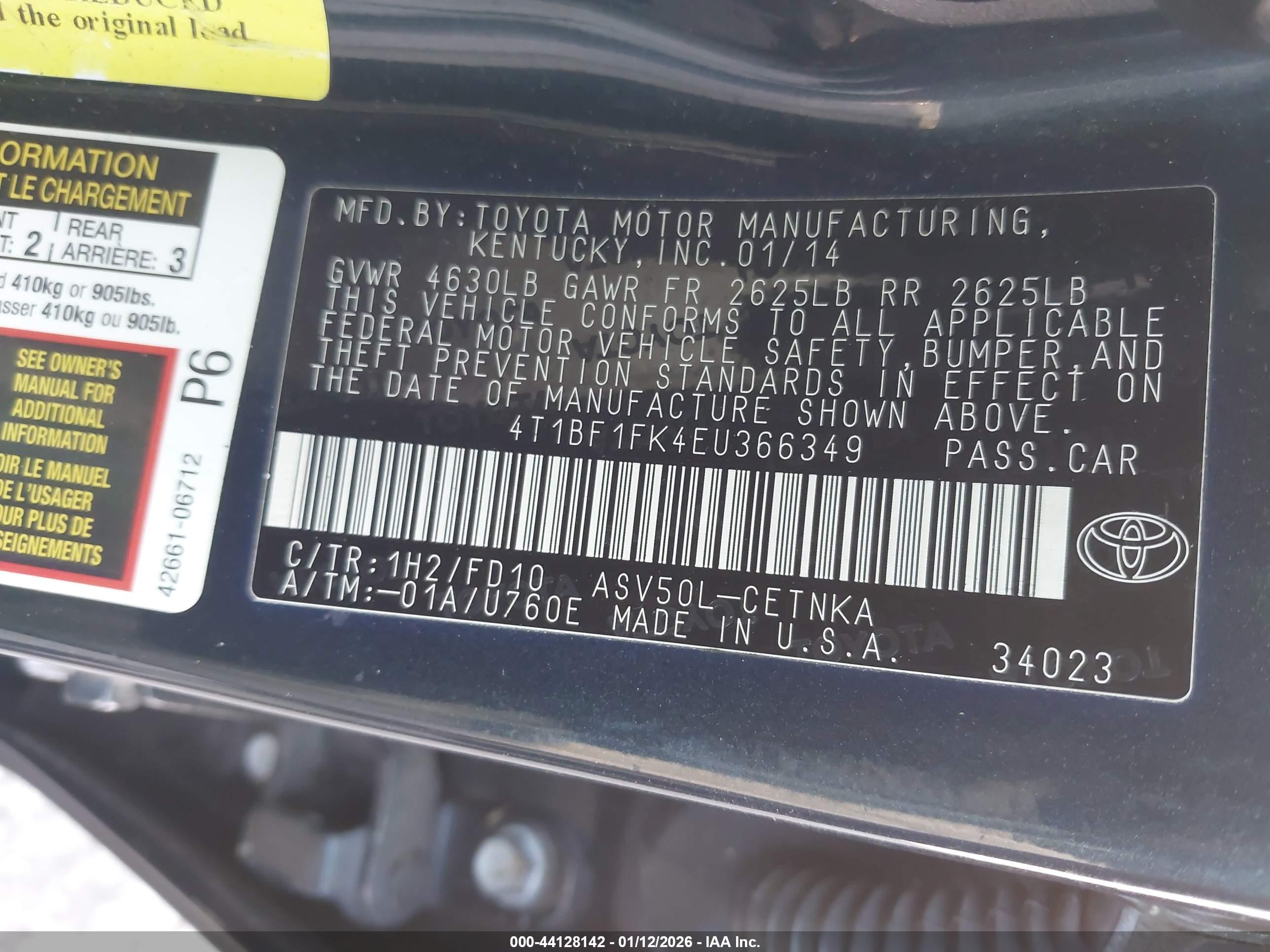 TOYOTA CAMRY image 9