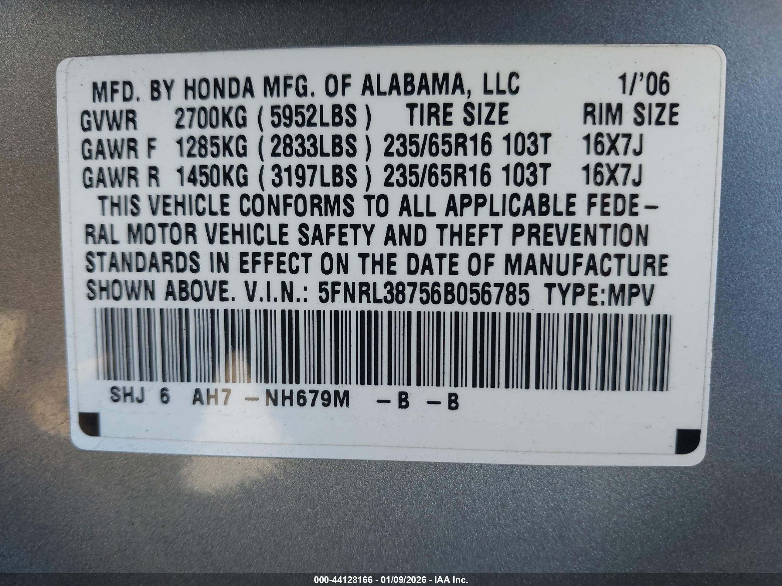 HONDA ODYSSEY image 9