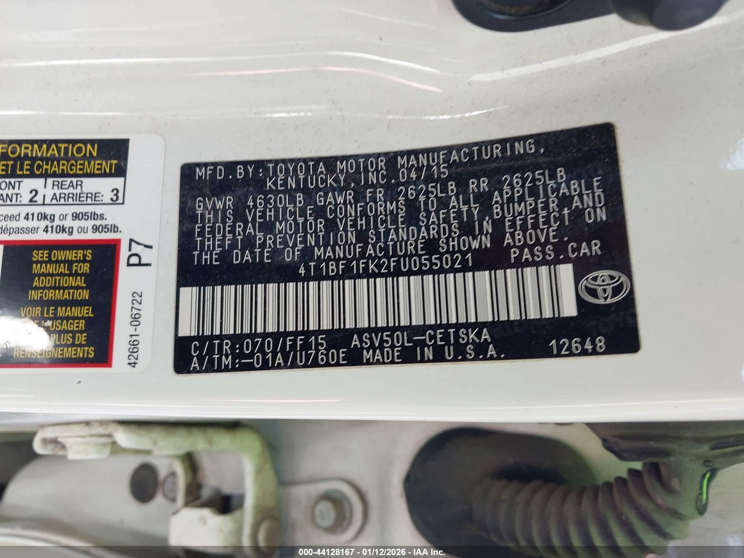 TOYOTA CAMRY image 9