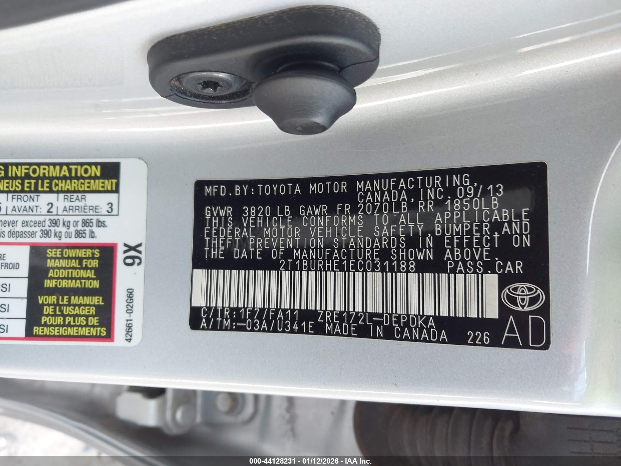 TOYOTA COROLLA image 9