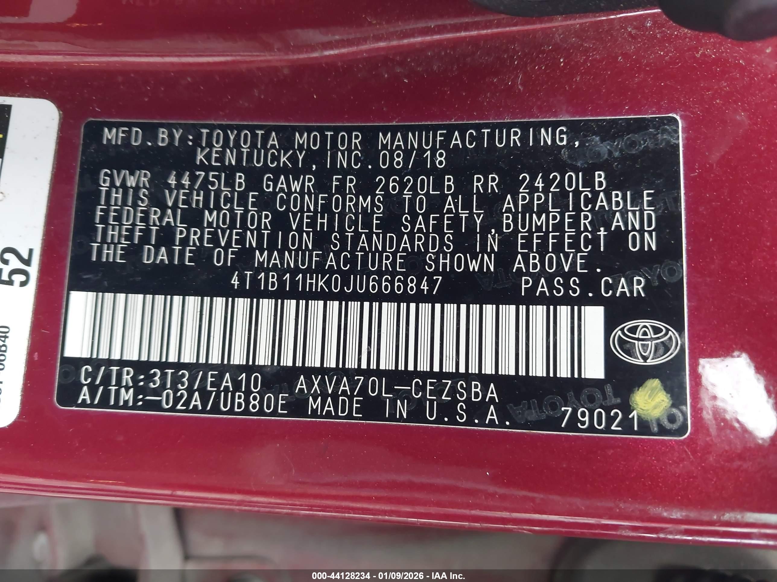 TOYOTA CAMRY image 9
