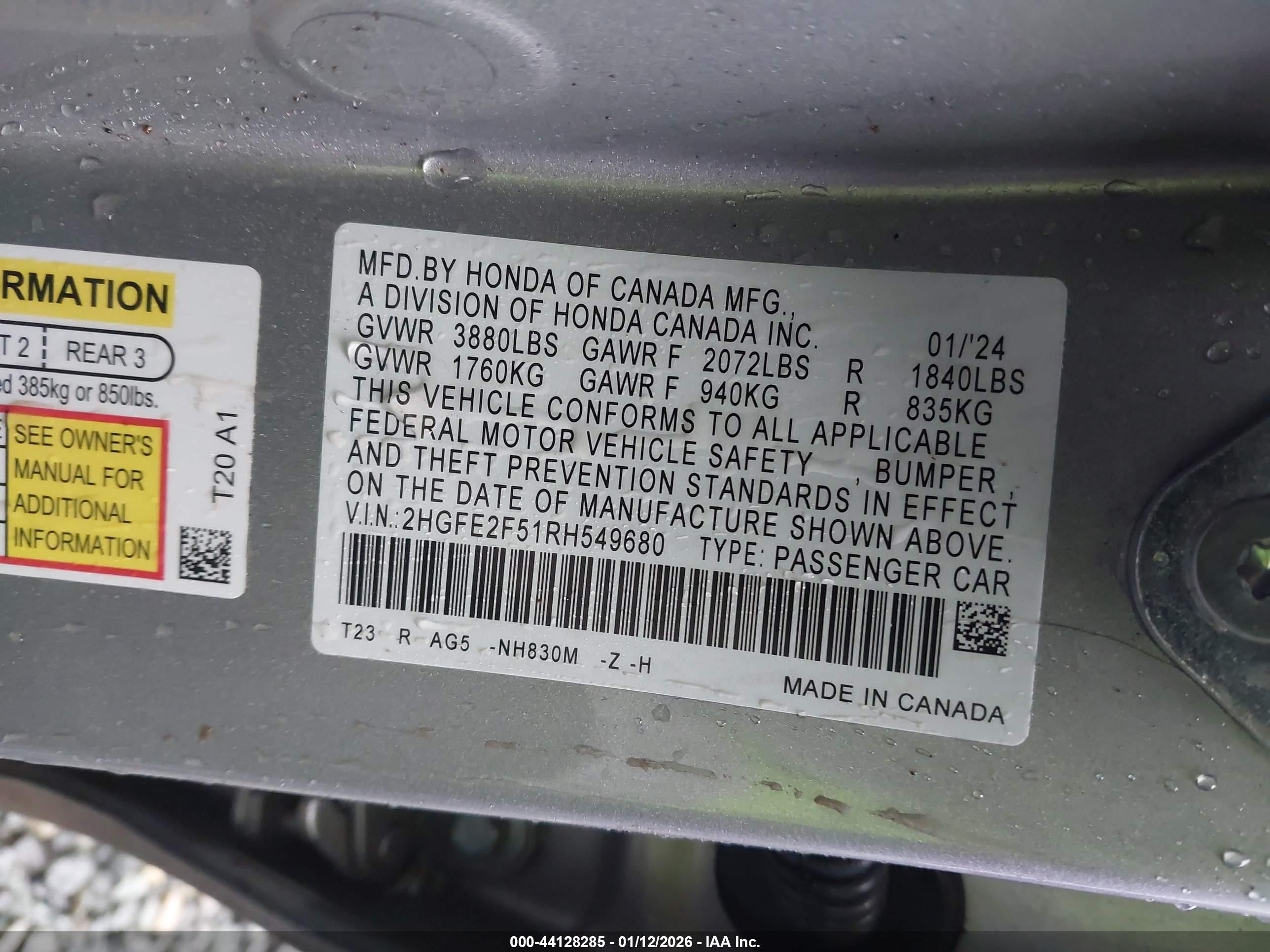 HONDA CIVIC image 9