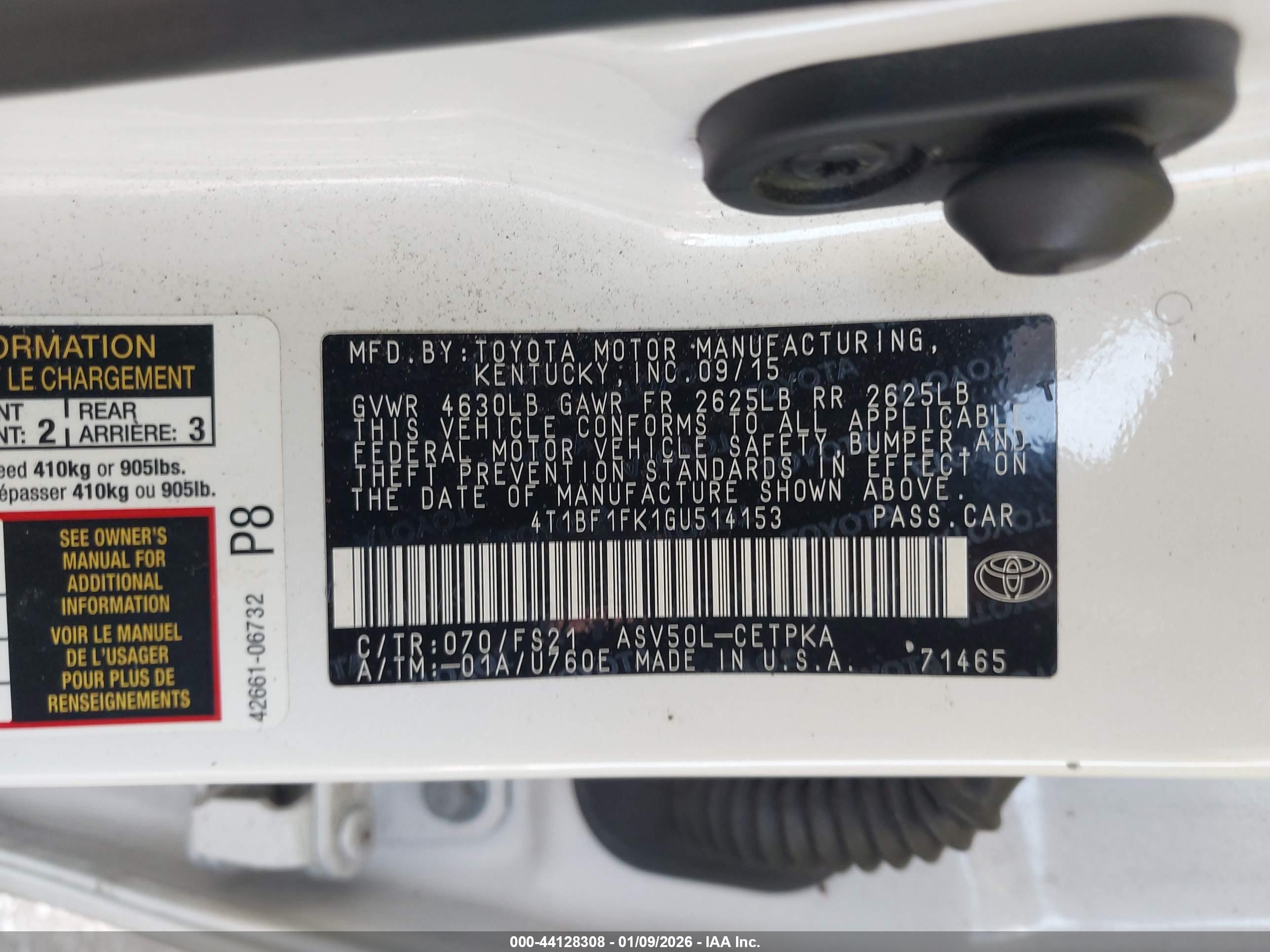 TOYOTA CAMRY image 9