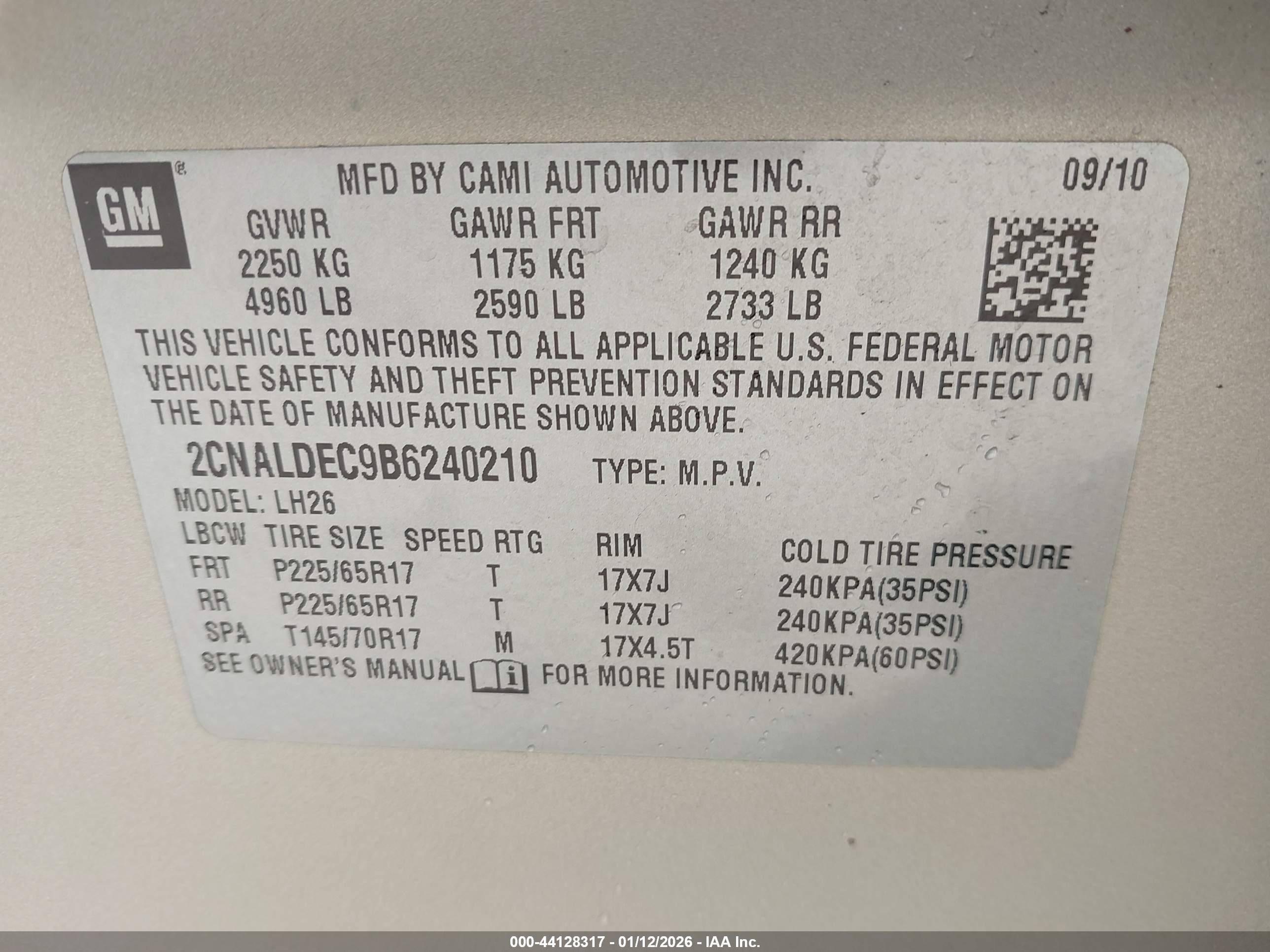 CHEVROLET EQUINOX image 9