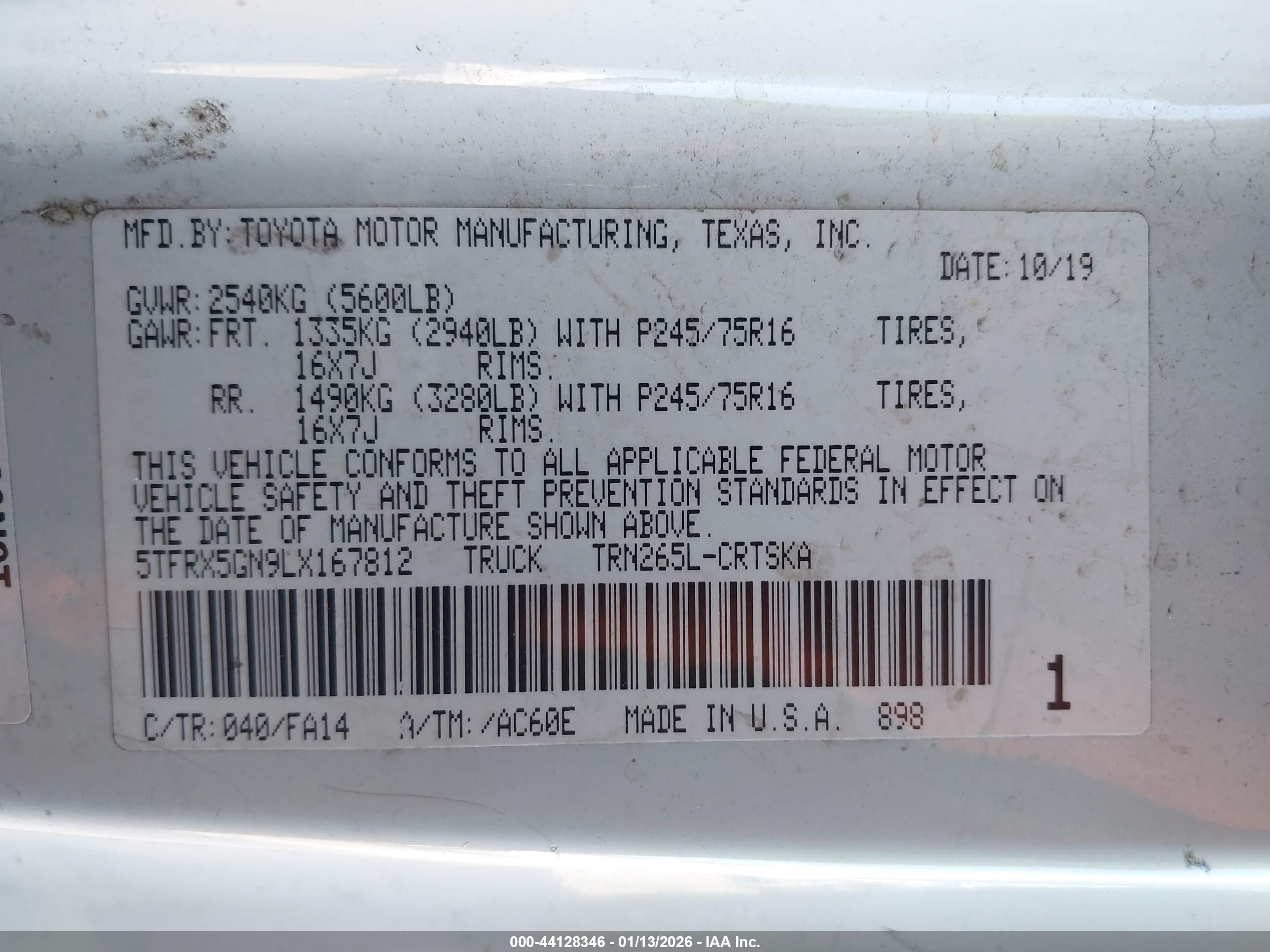 TOYOTA TACOMA image 9