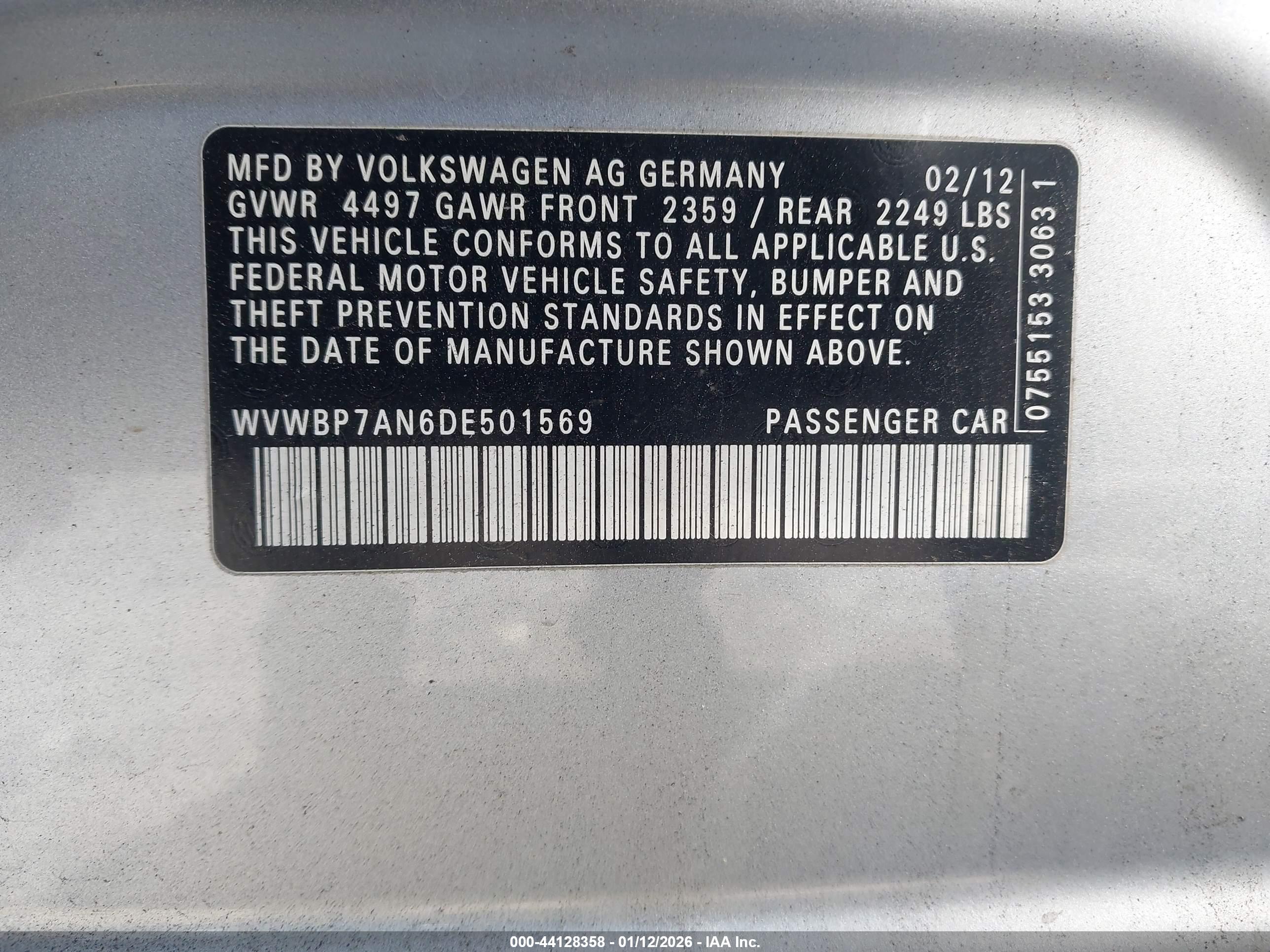 VOLKSWAGEN CC image 9