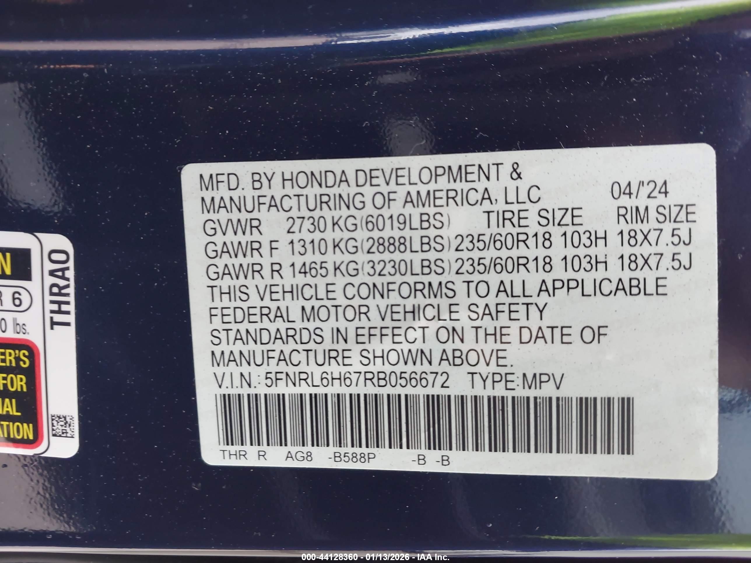 HONDA ODYSSEY image 9