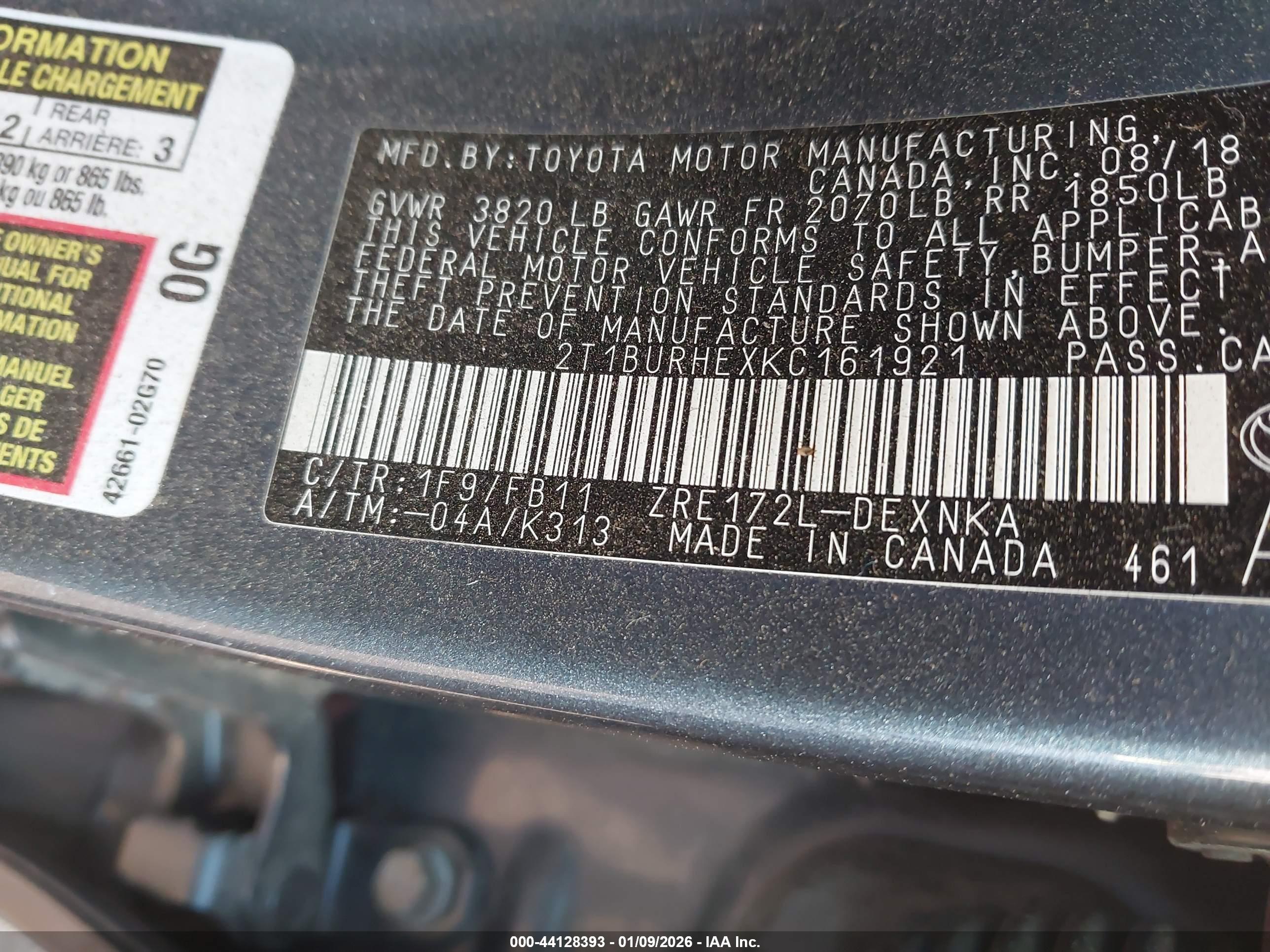 TOYOTA COROLLA image 9