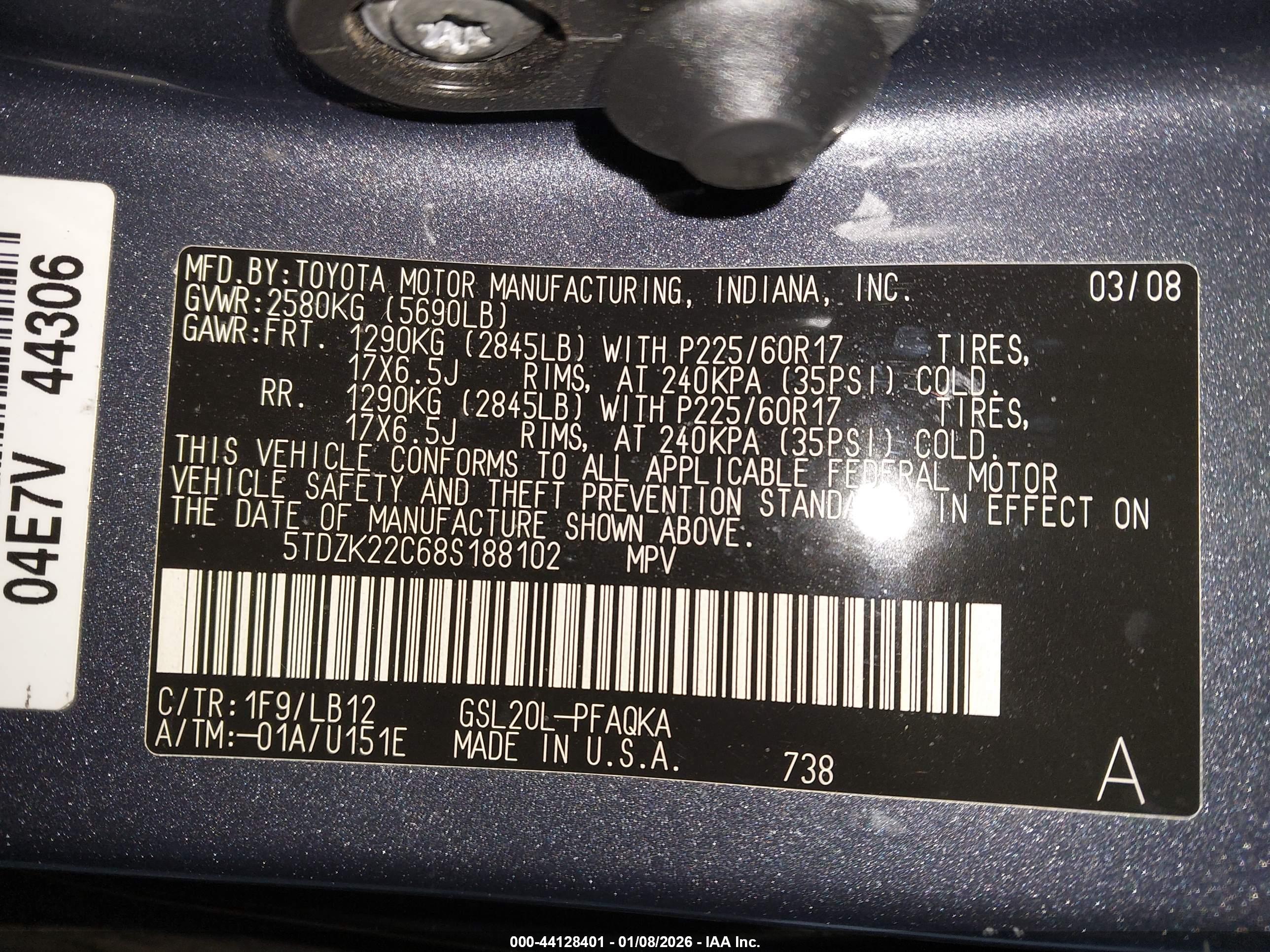 TOYOTA SIENNA image 9
