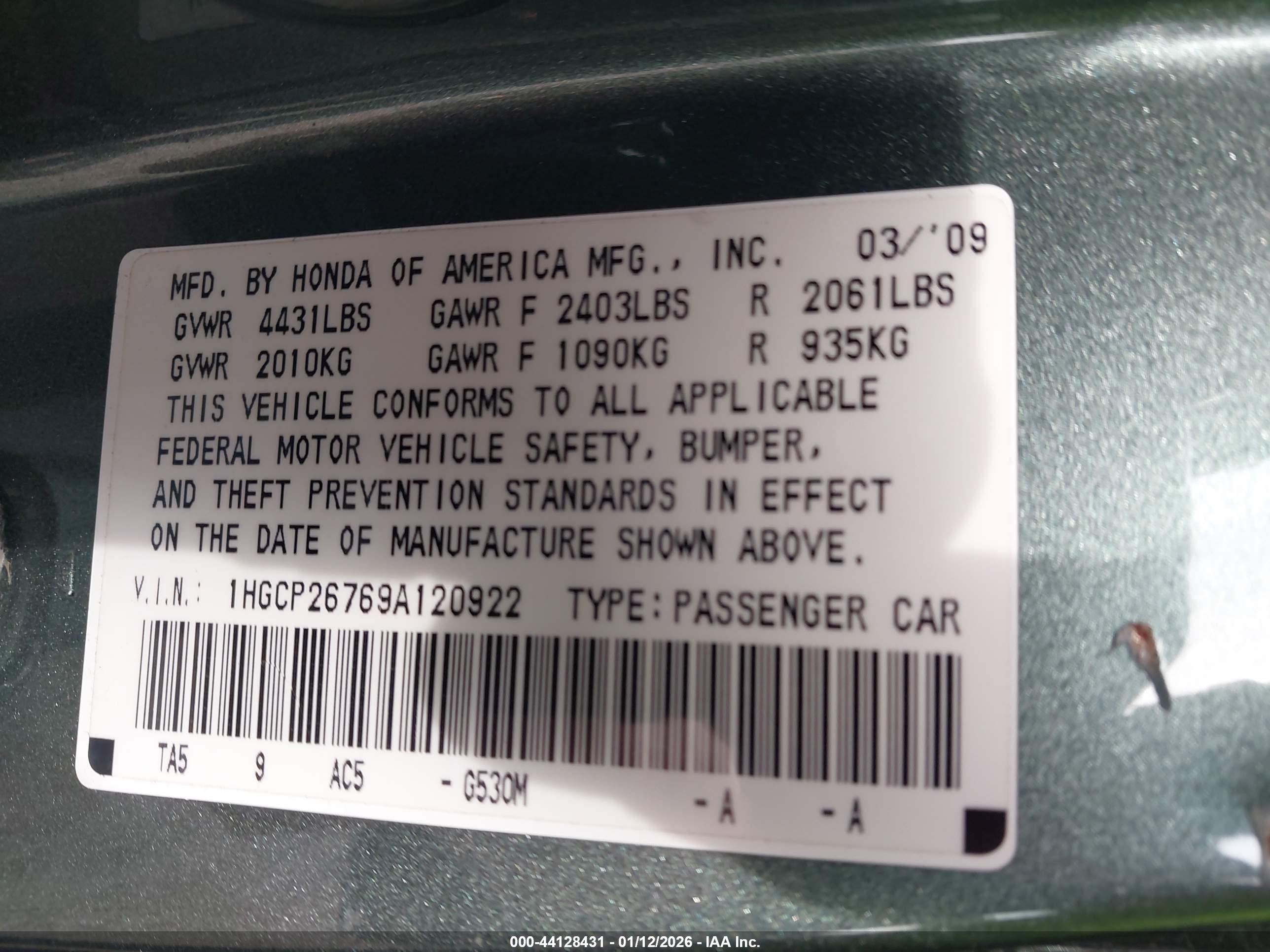HONDA ACCORD image 9