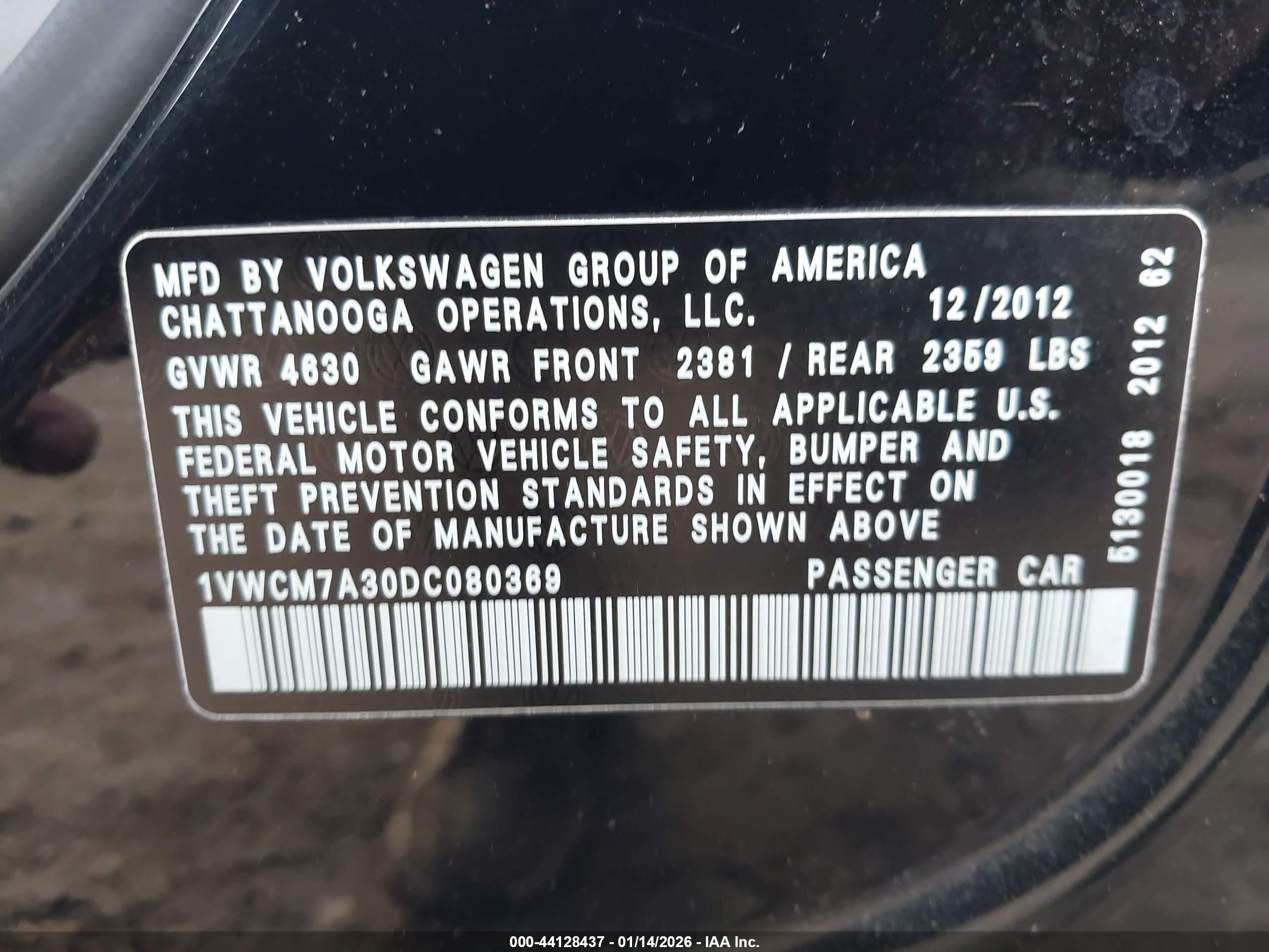 VOLKSWAGEN PASSAT image 9