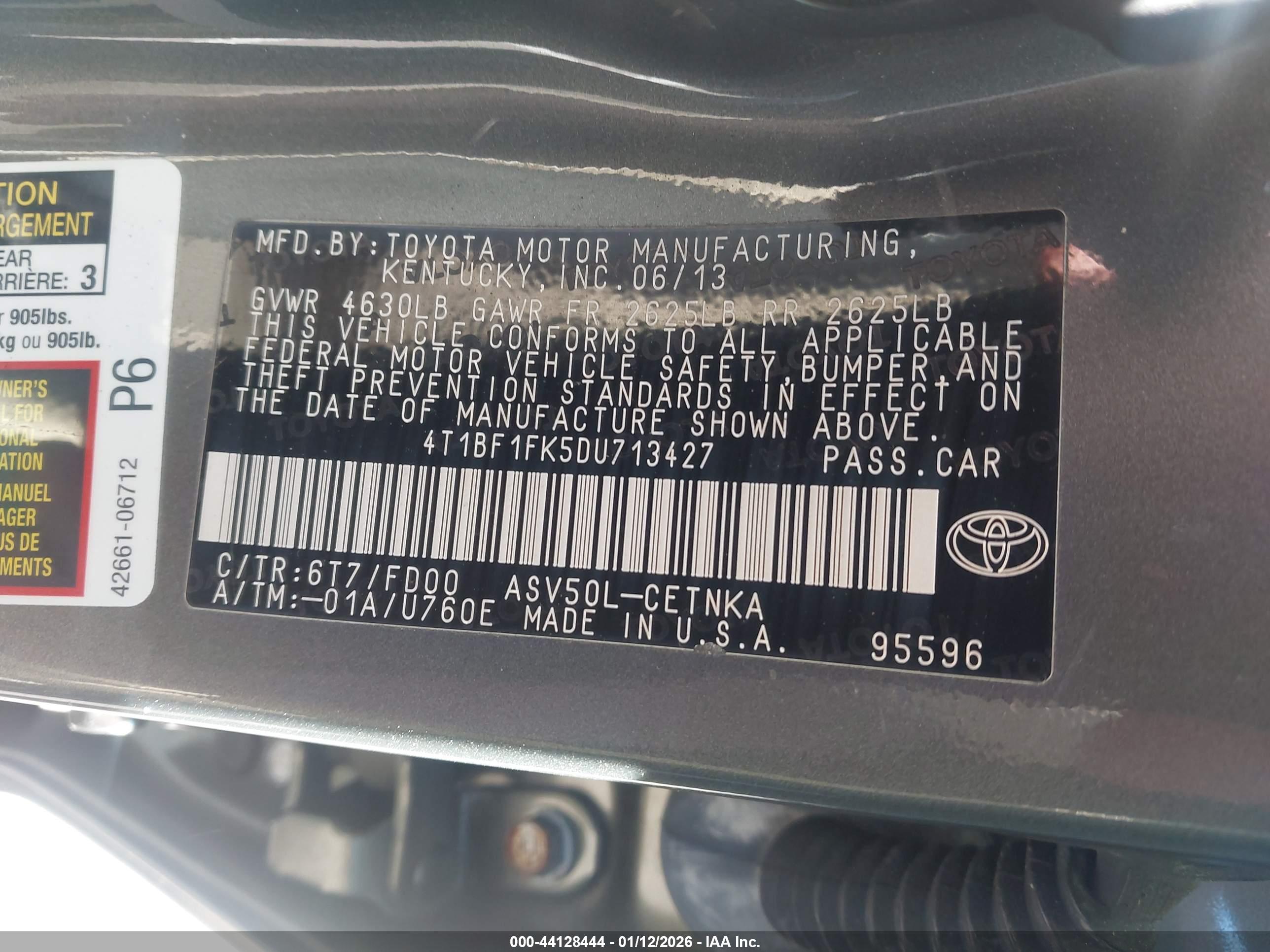 TOYOTA CAMRY image 9