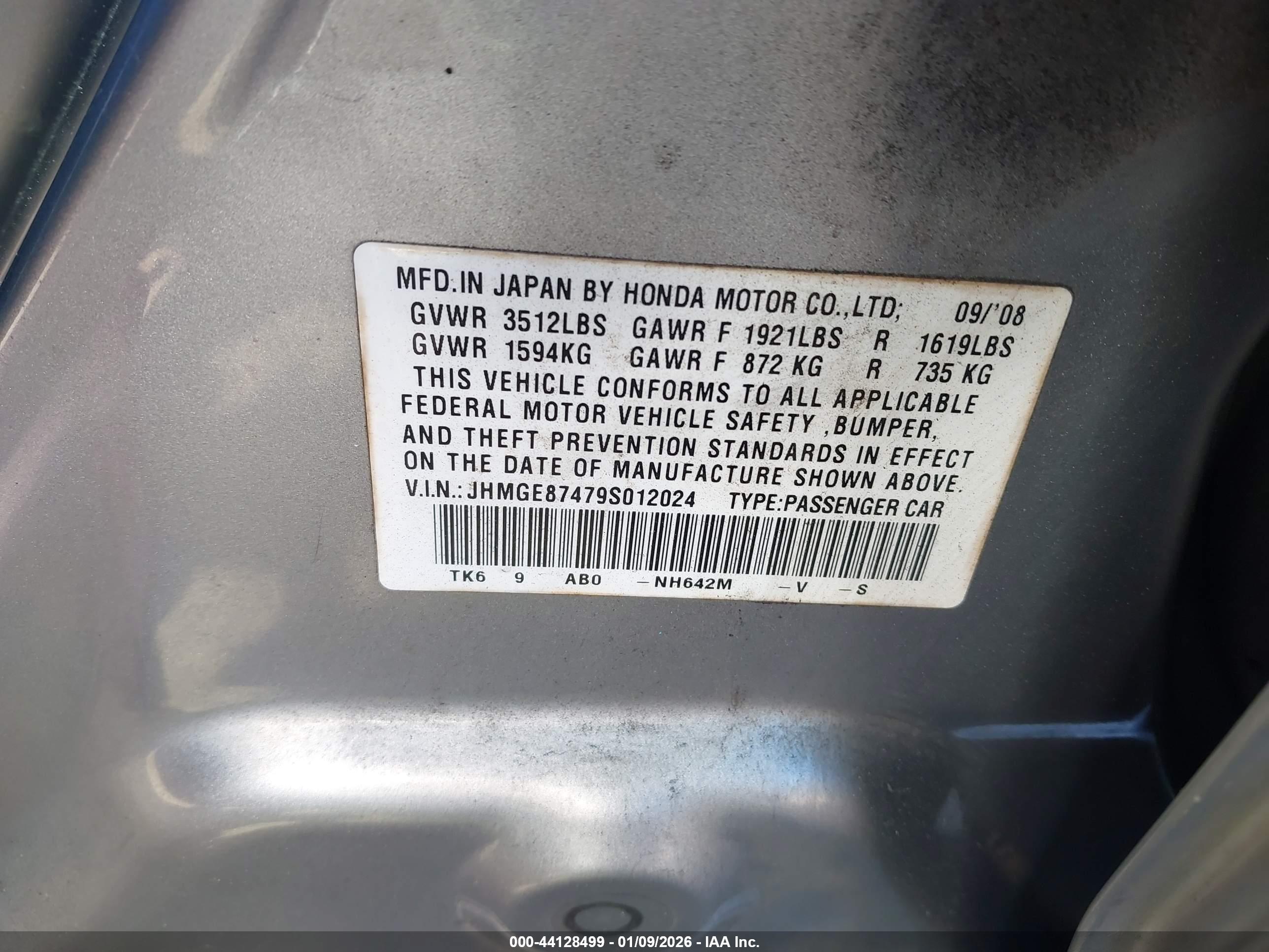 HONDA FIT image 9