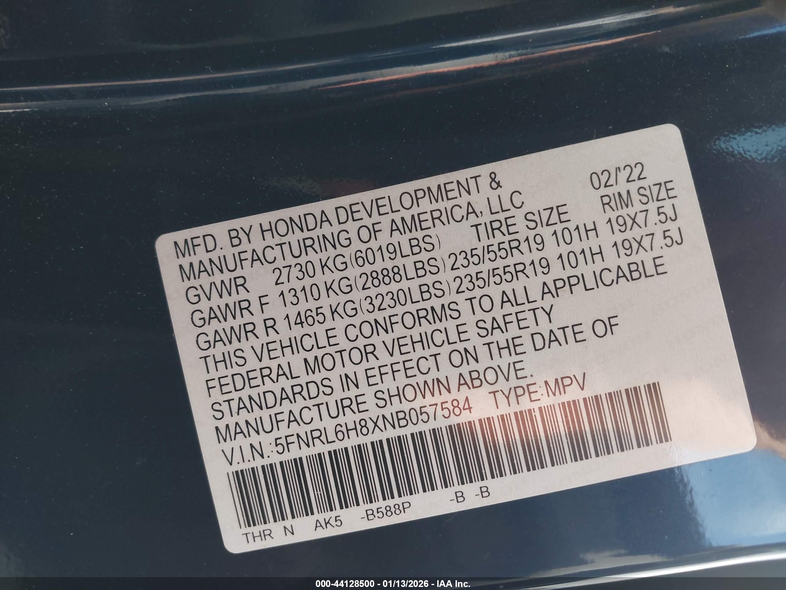 HONDA ODYSSEY image 9