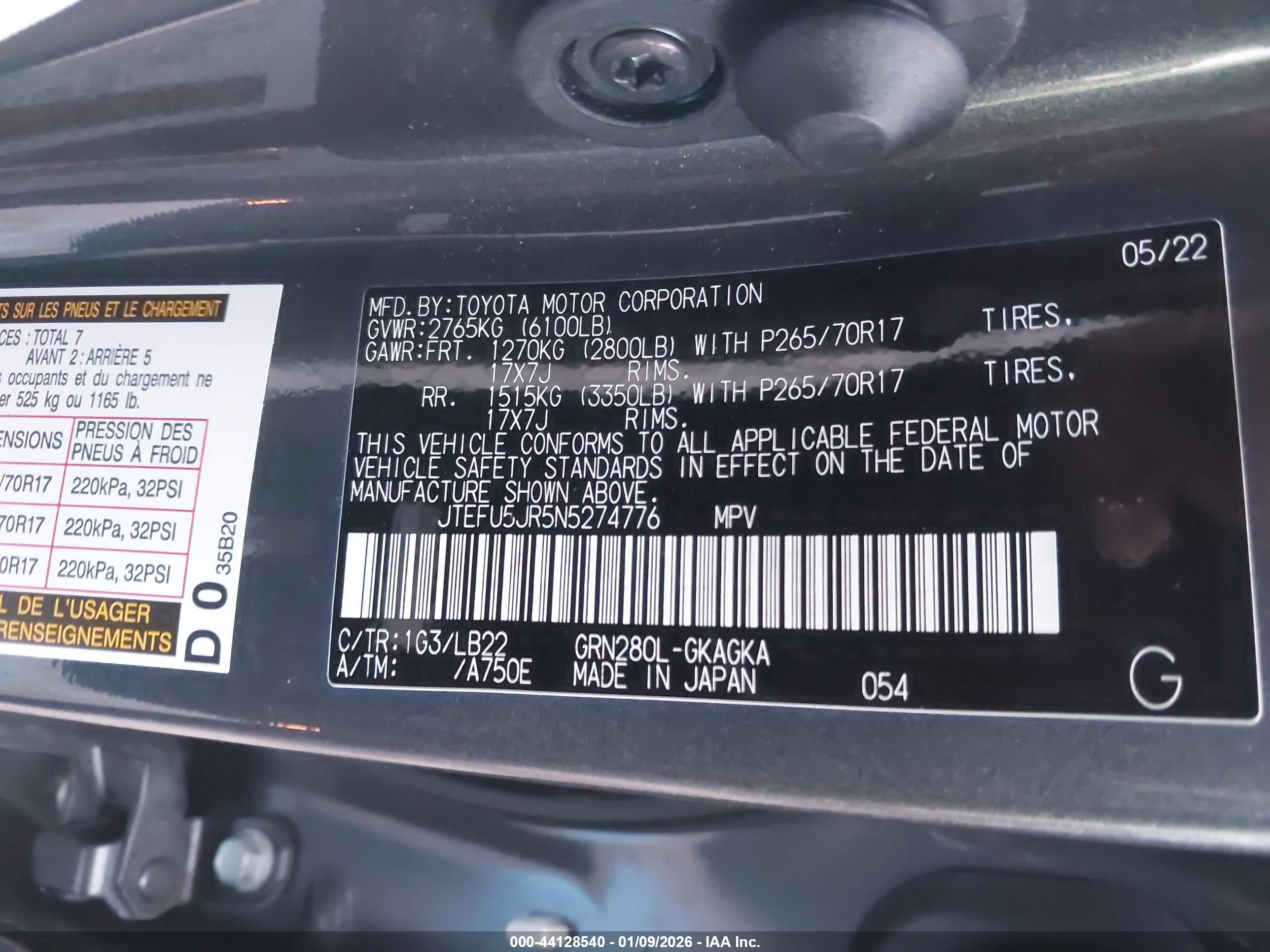 TOYOTA 4RUNNER image 9