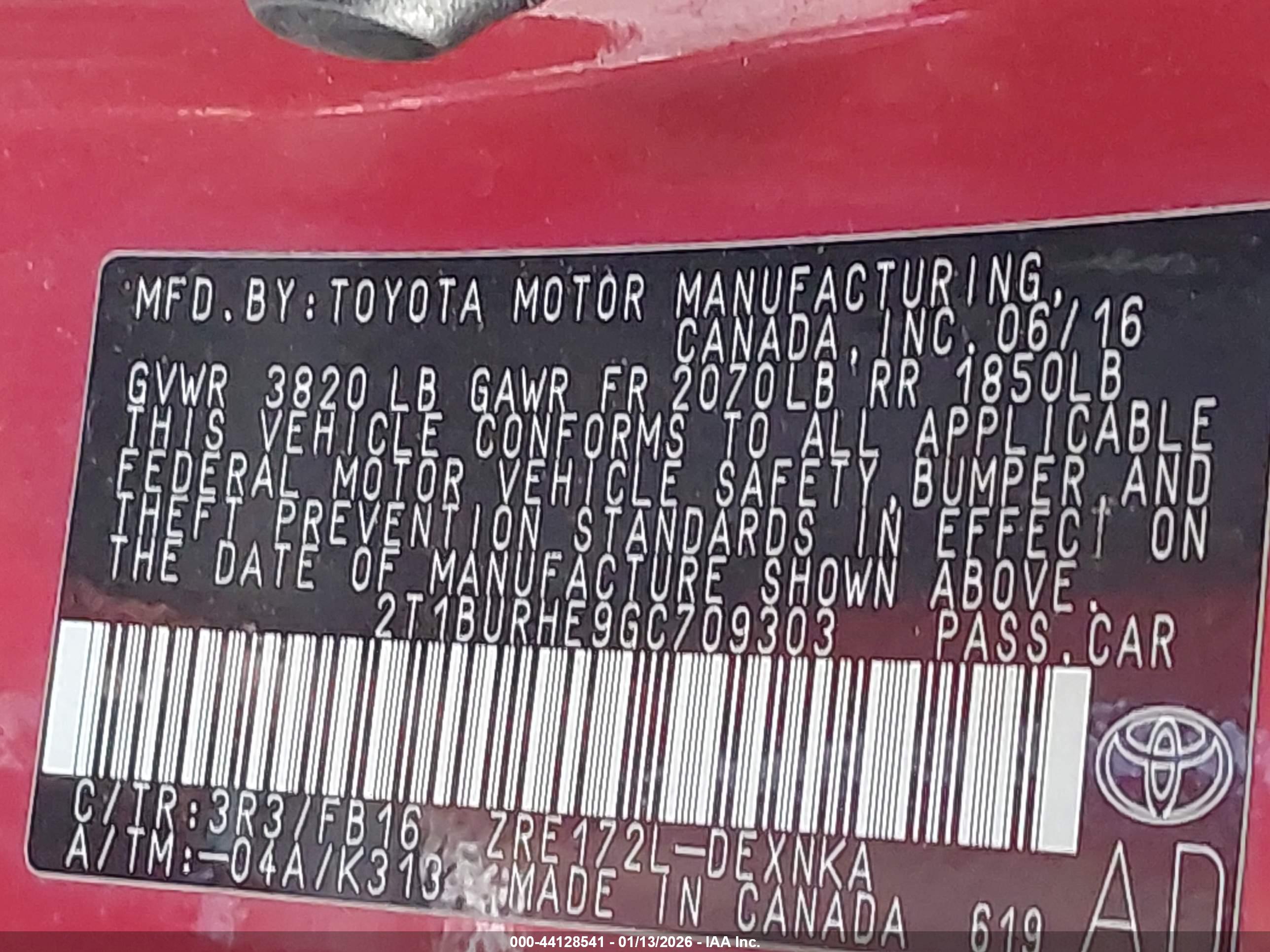 TOYOTA COROLLA image 9