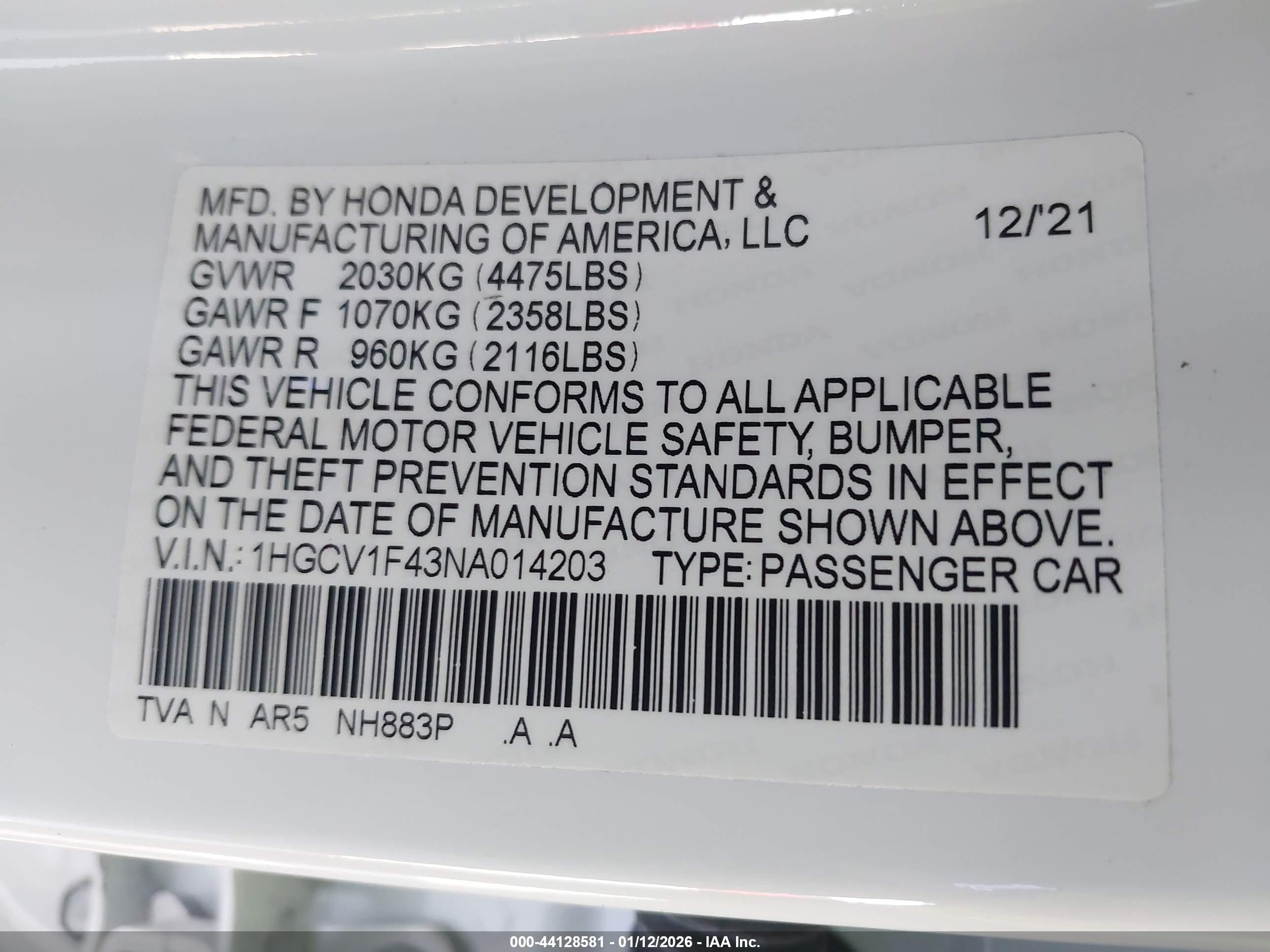 HONDA ACCORD image 9