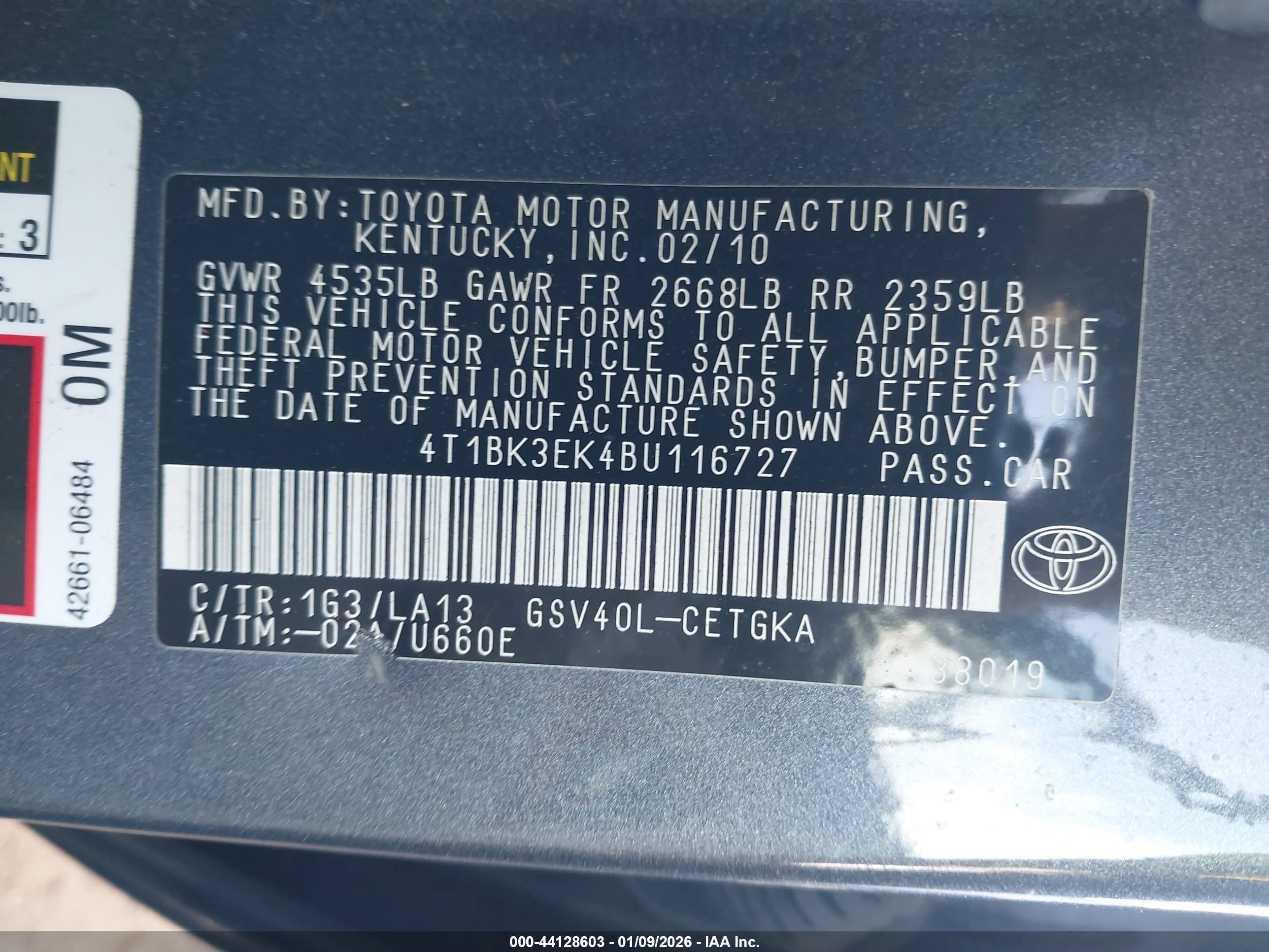 TOYOTA CAMRY image 9