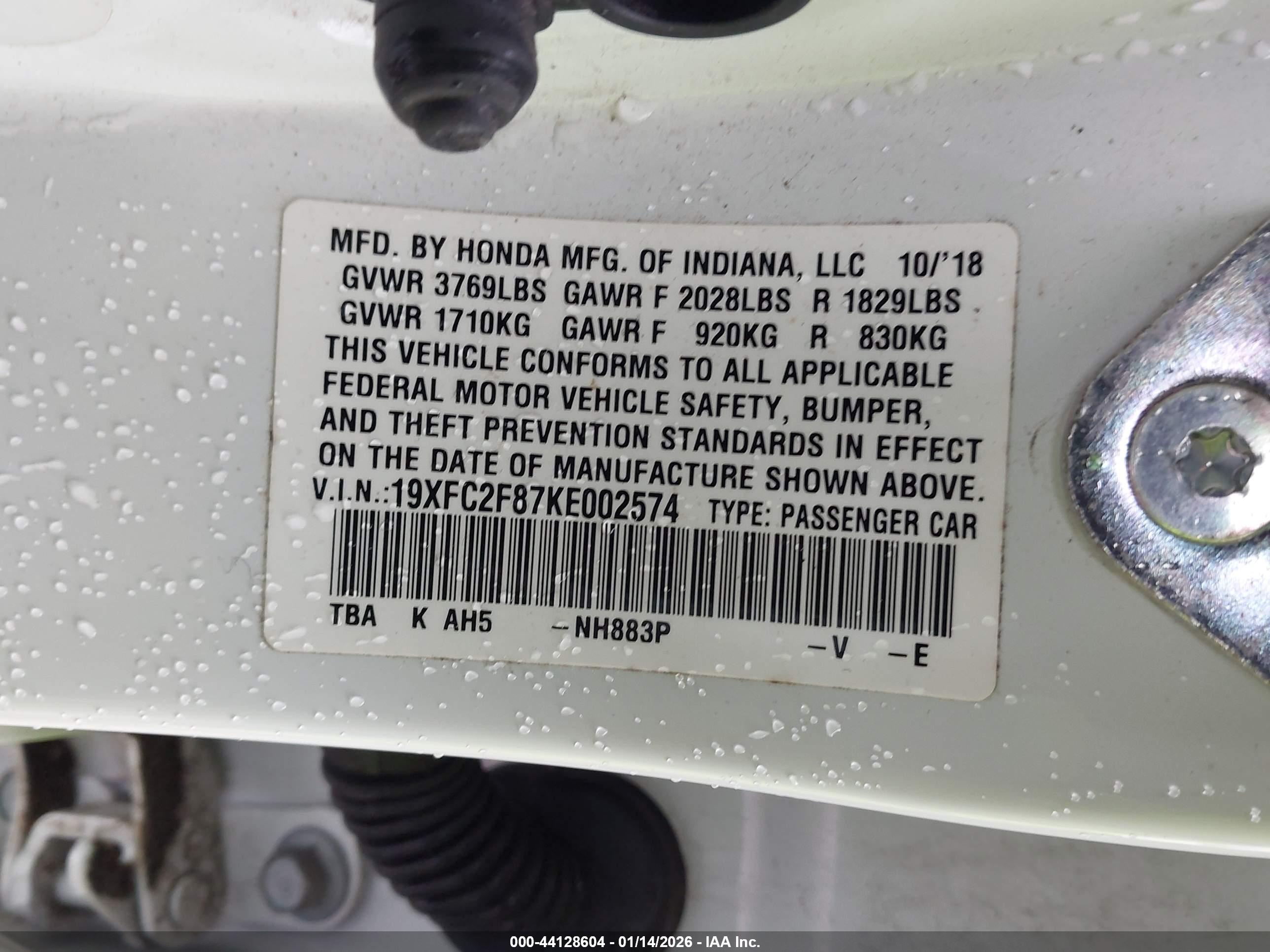 HONDA CIVIC image 9
