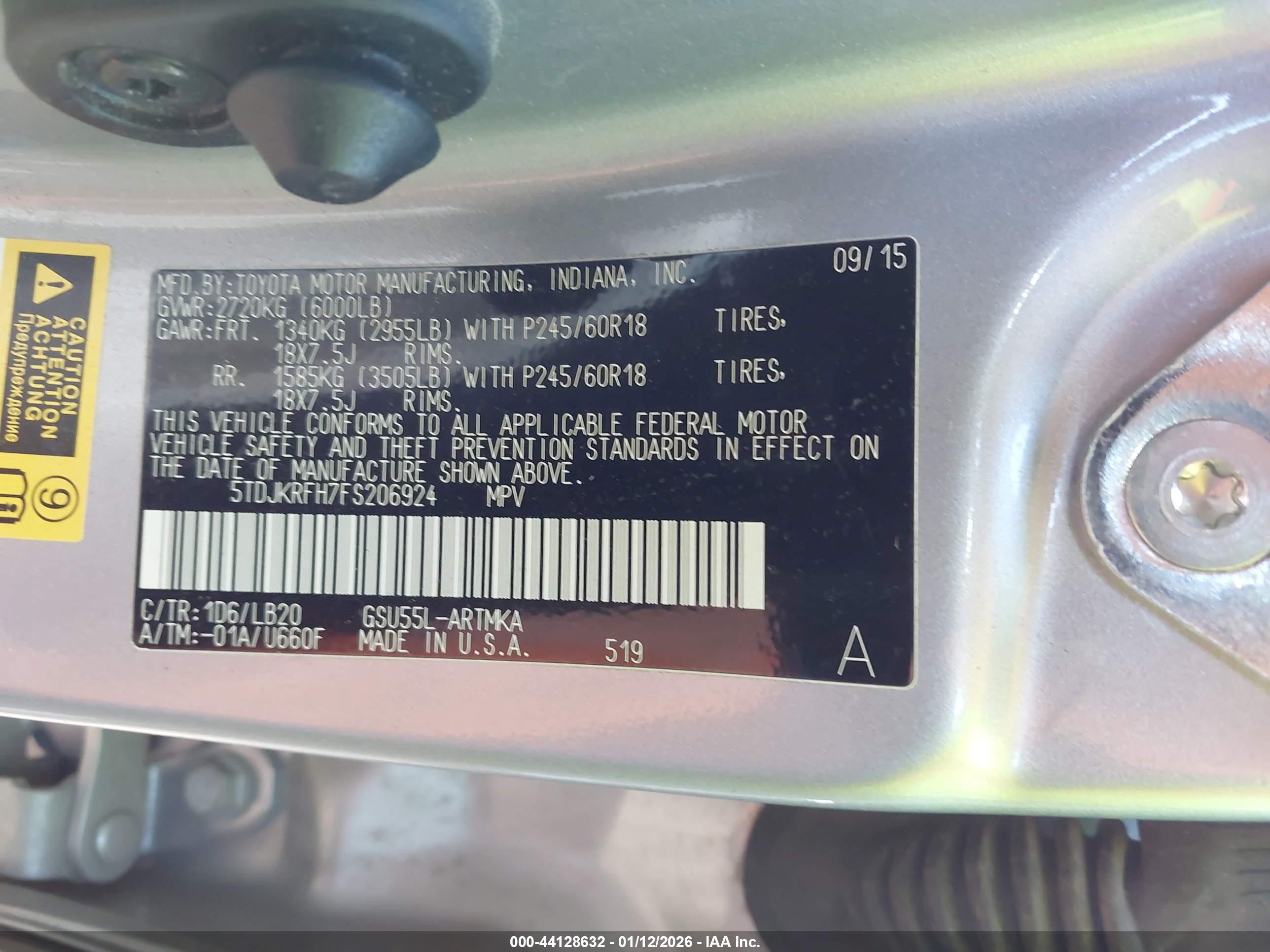 TOYOTA HIGHLANDER image 9