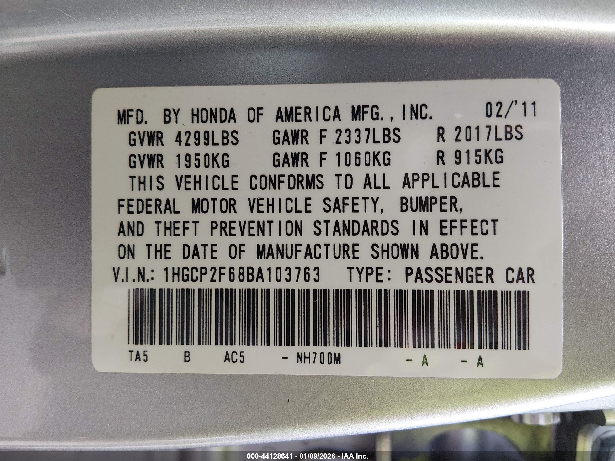HONDA ACCORD image 9