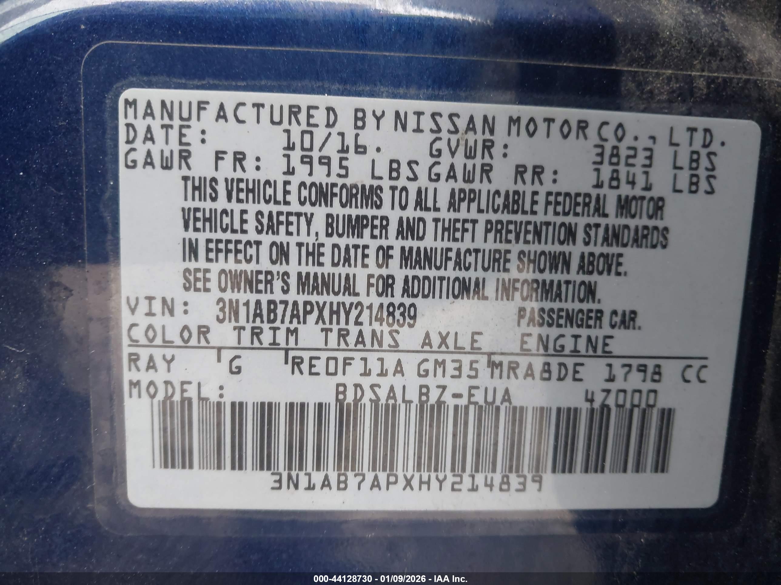 NISSAN SENTRA image 9