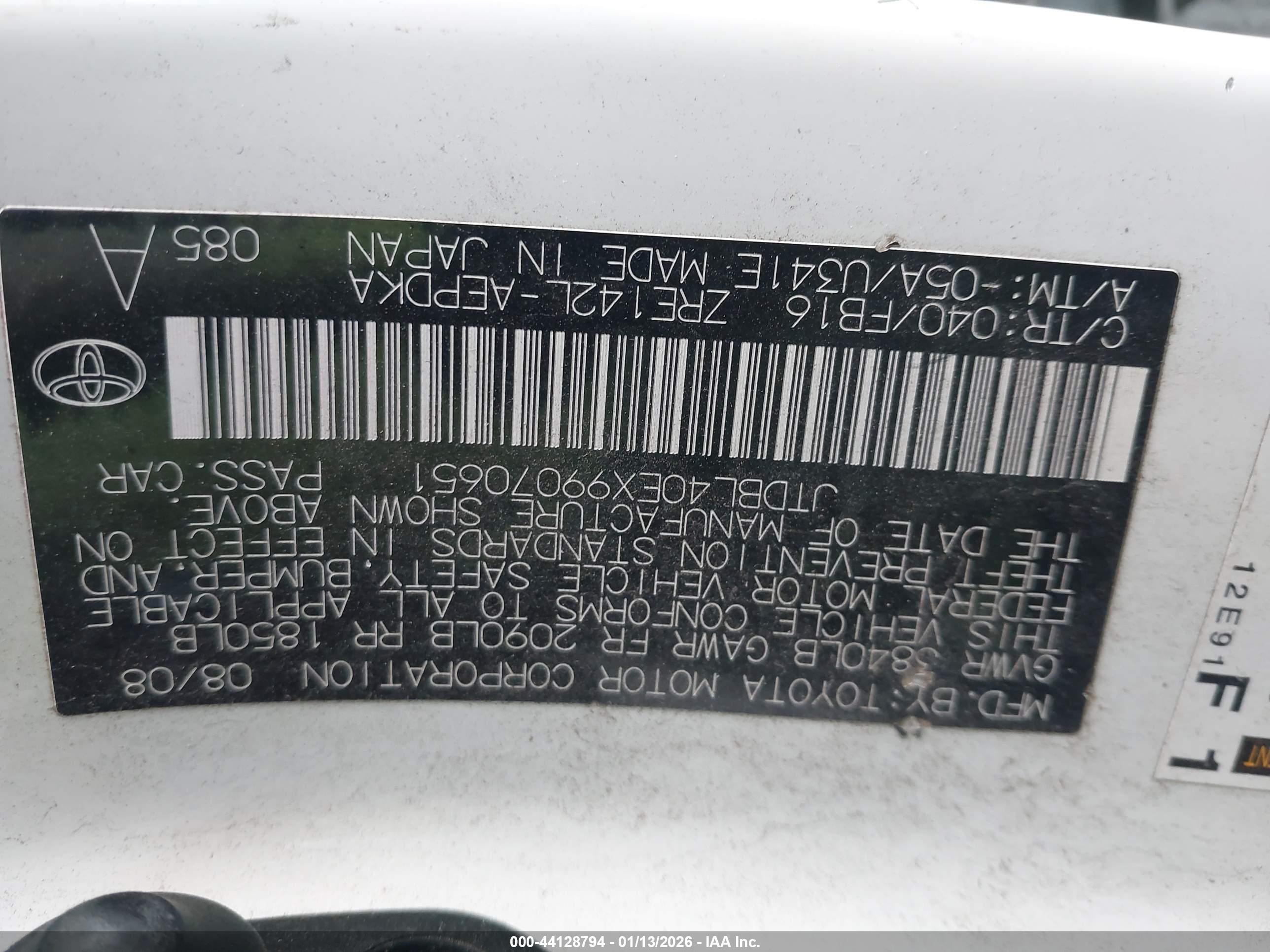 TOYOTA COROLLA image 9