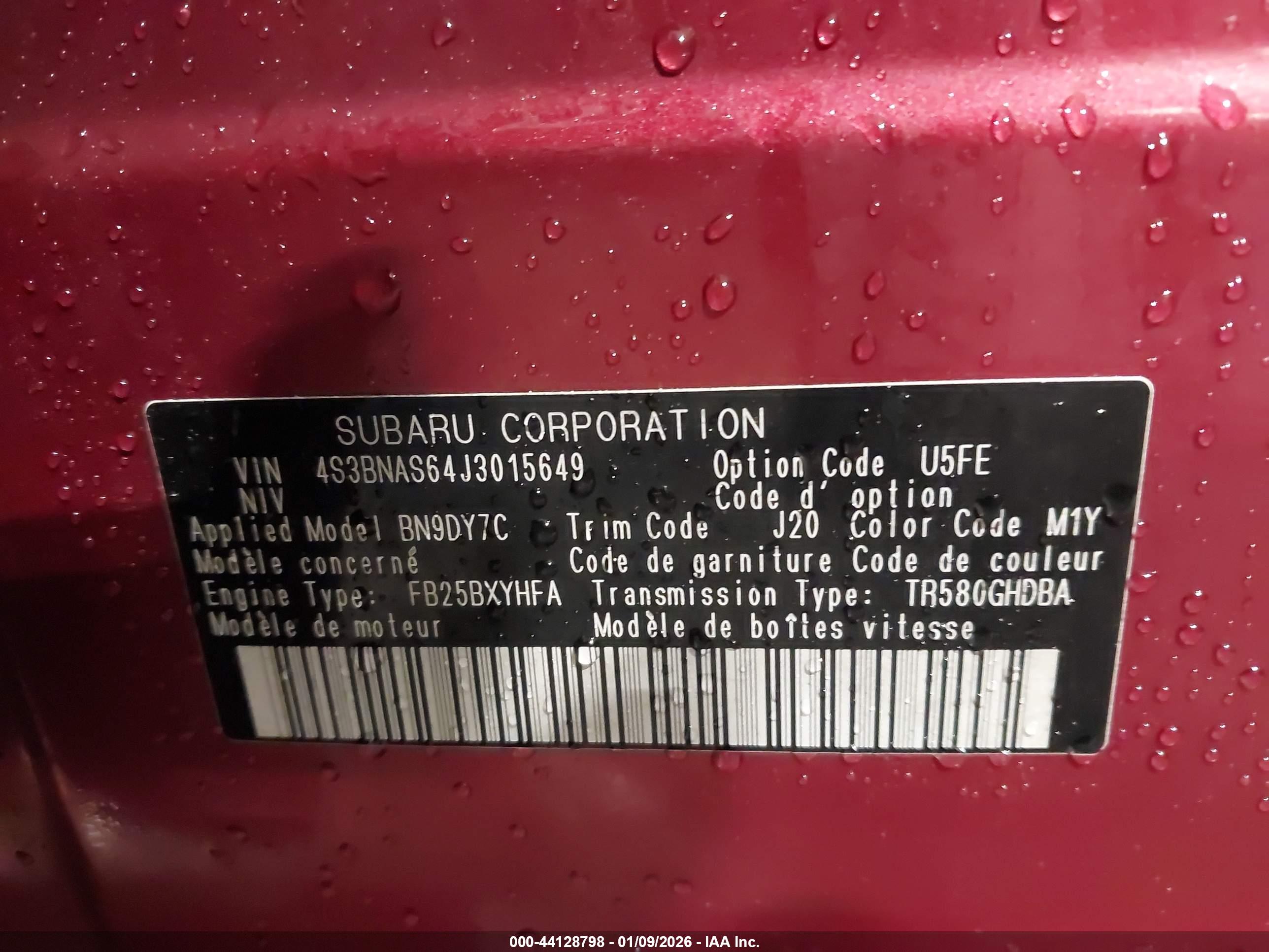 SUBARU LEGACY image 9