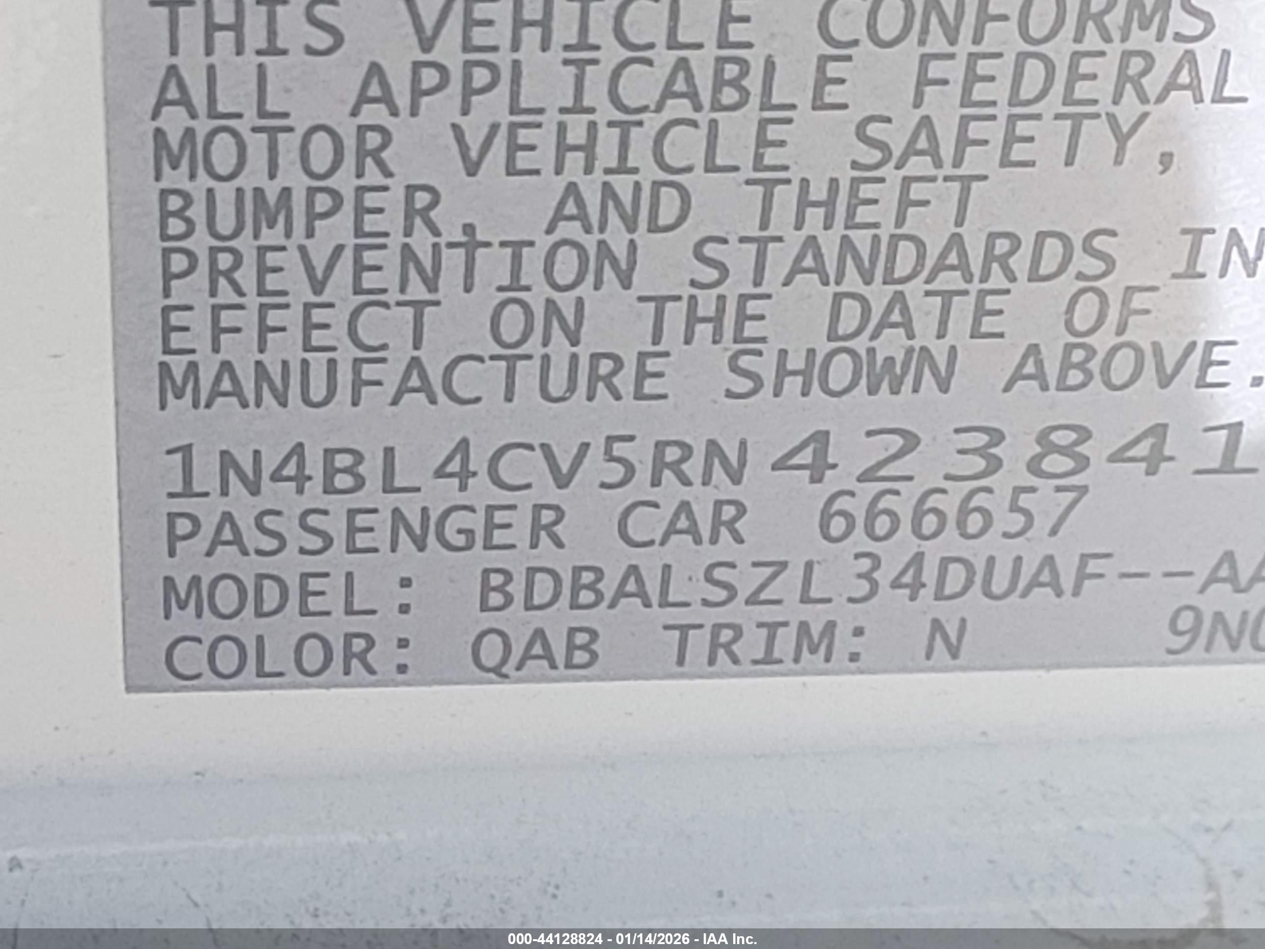 NISSAN ALTIMA image 9
