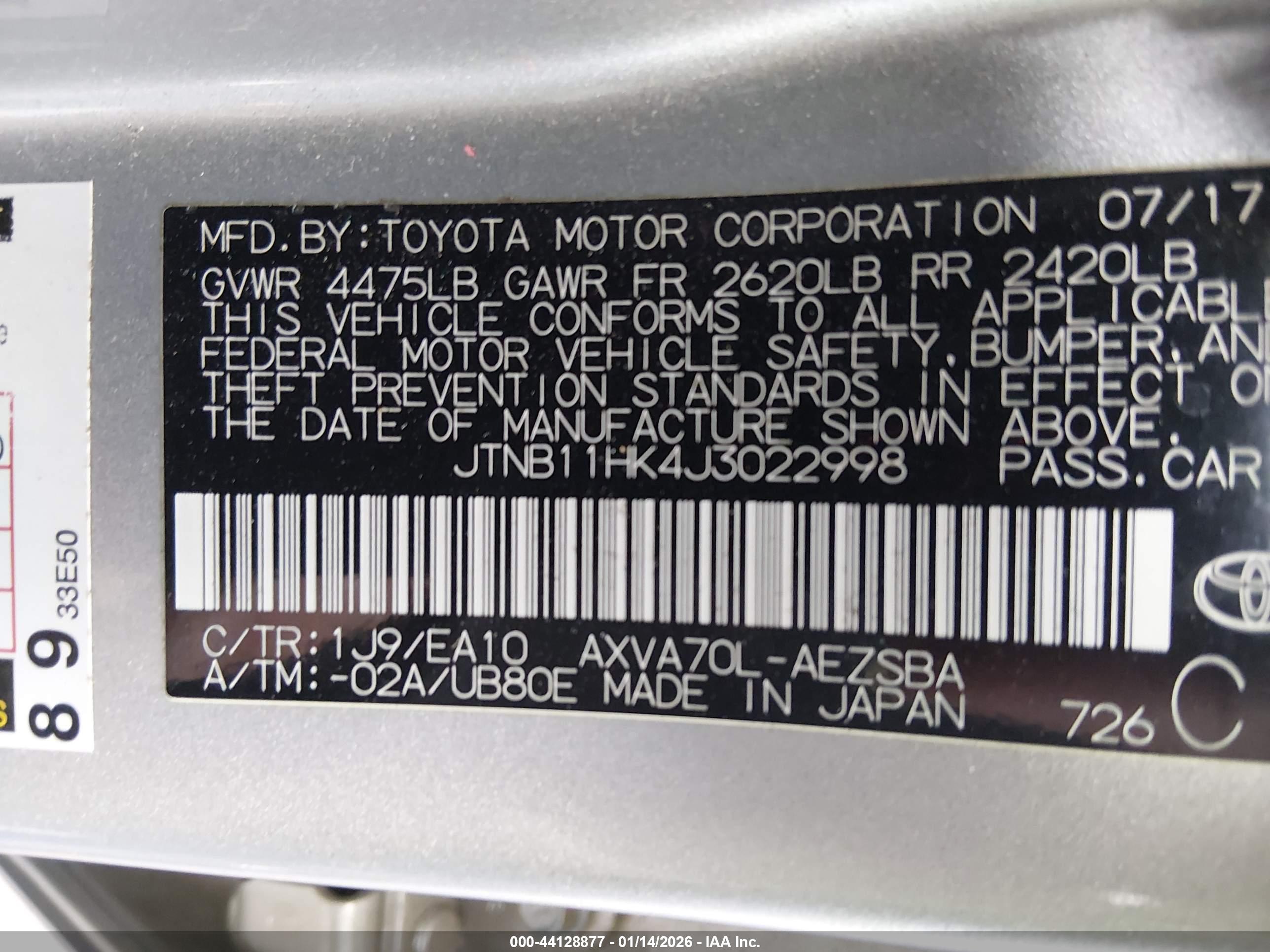 TOYOTA CAMRY image 9