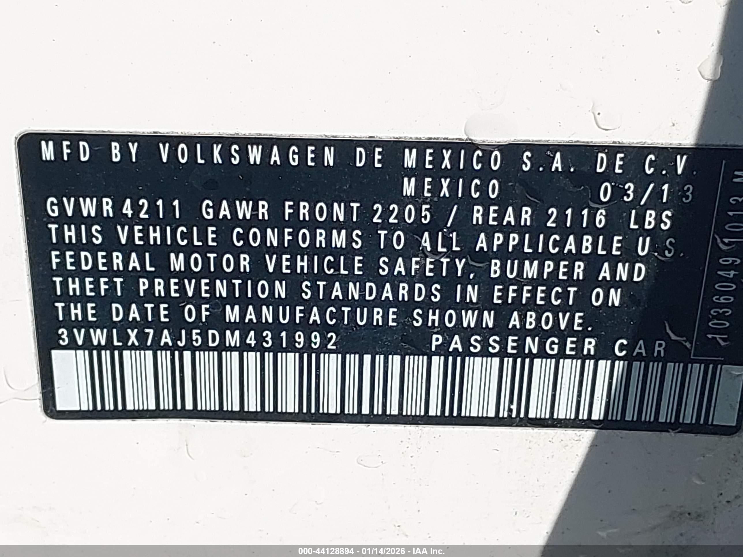 VOLKSWAGEN JETTA image 9
