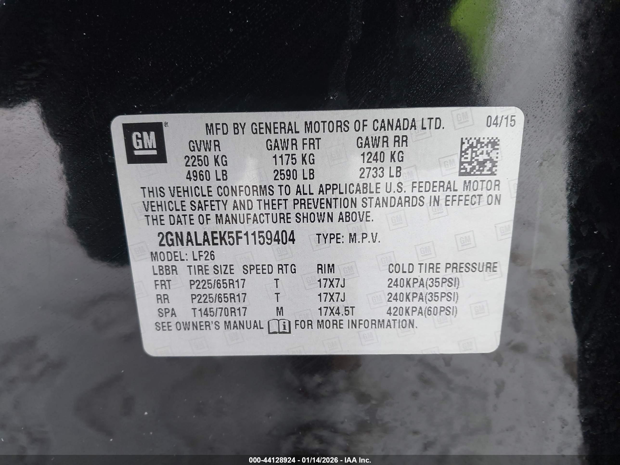 CHEVROLET EQUINOX image 9