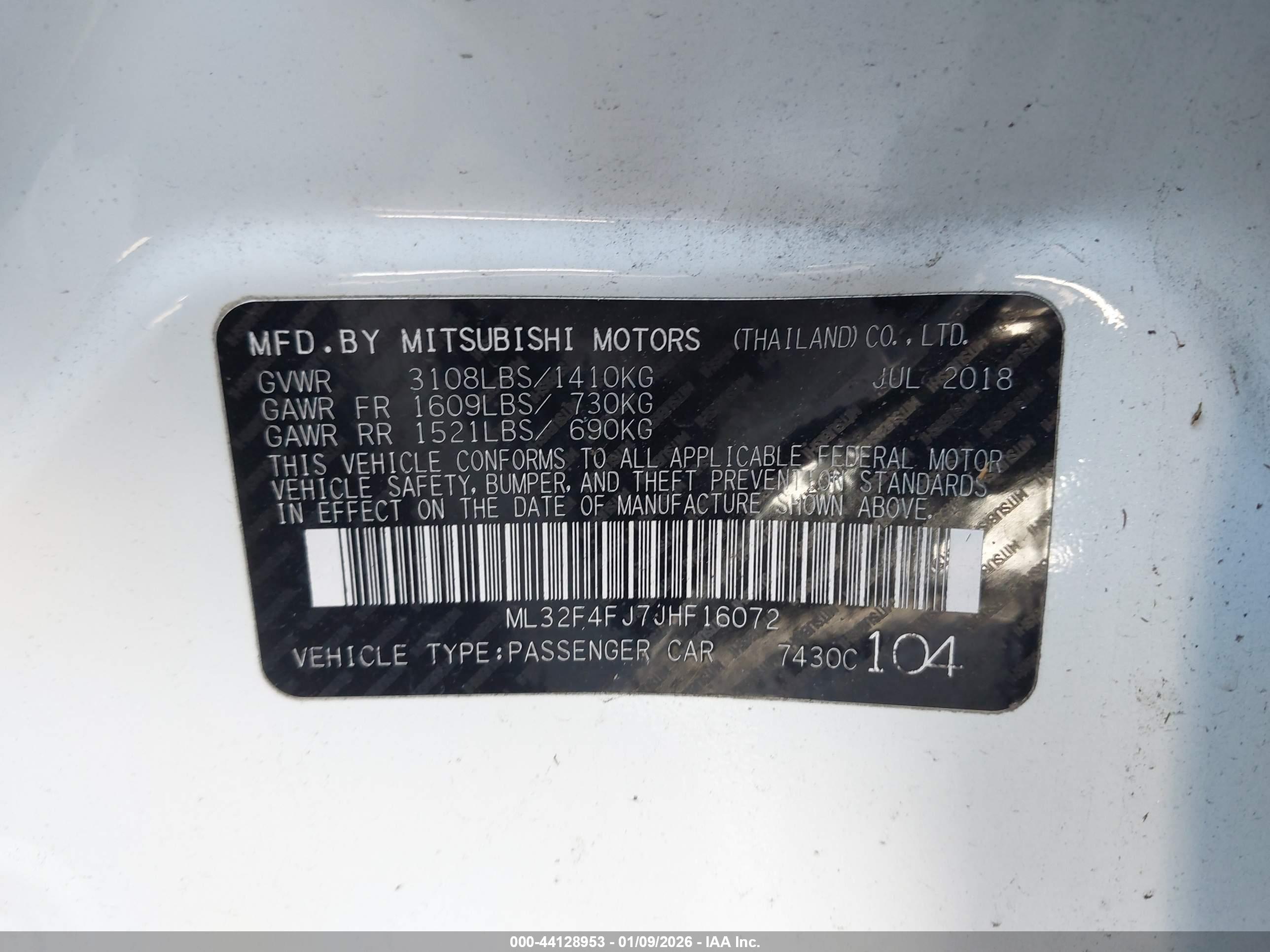 MITSUBISHI MIRAGE image 9