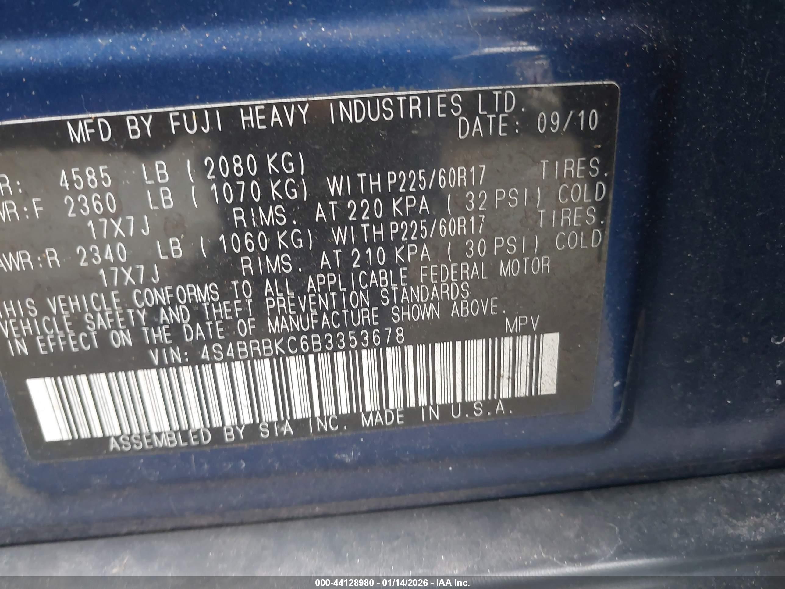 SUBARU OUTBACK image 9