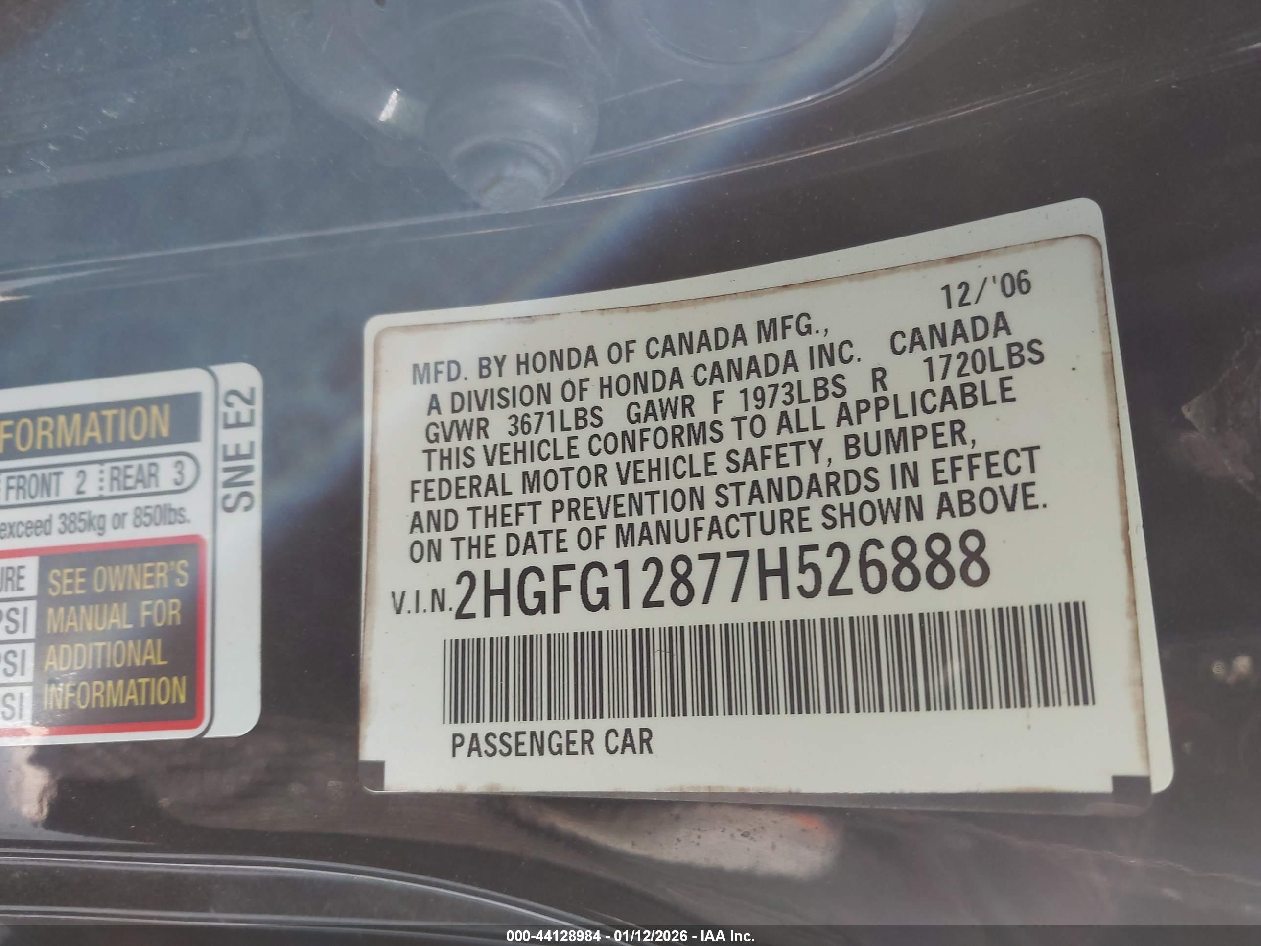 HONDA CIVIC image 9
