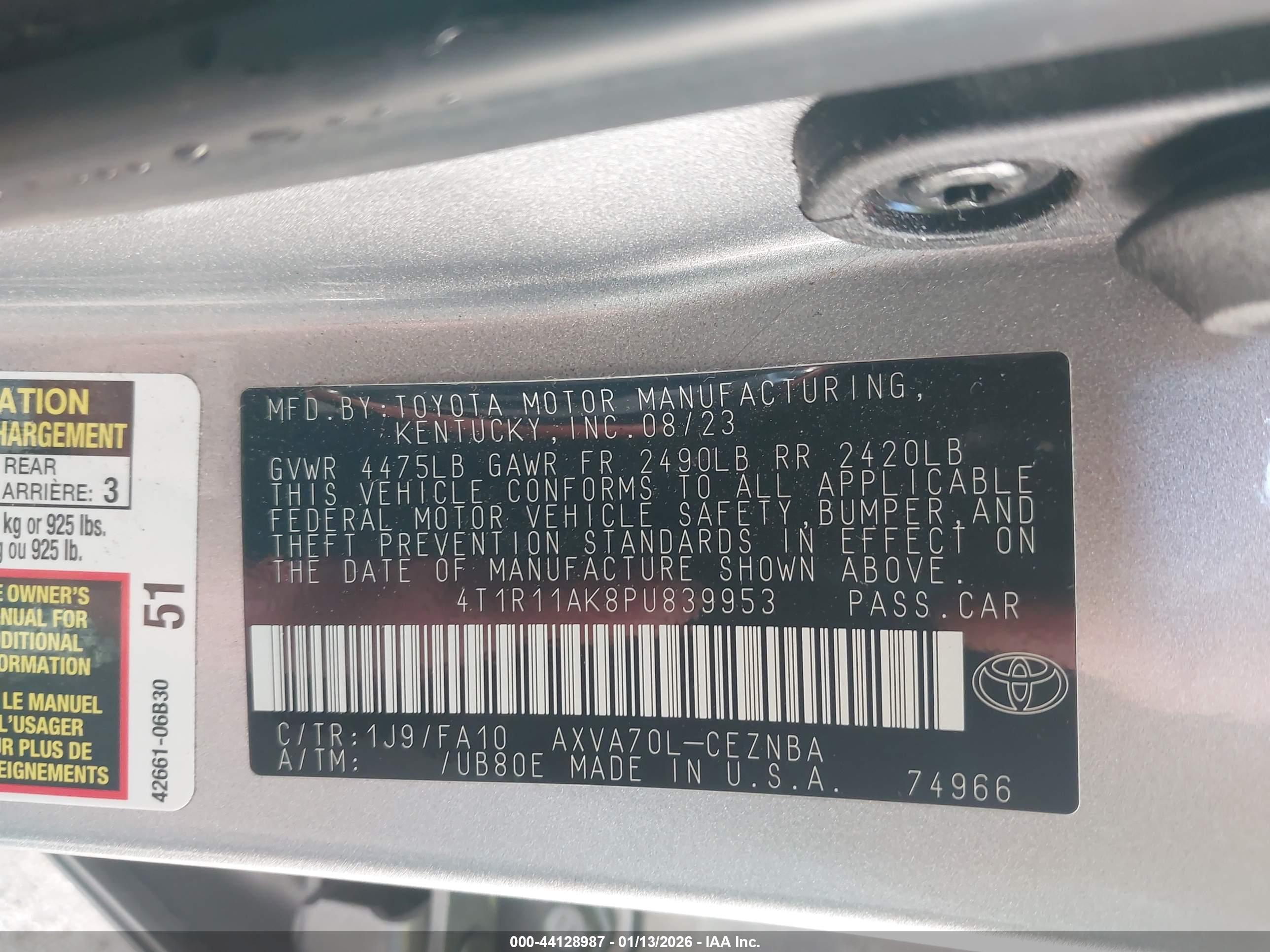 TOYOTA CAMRY image 9