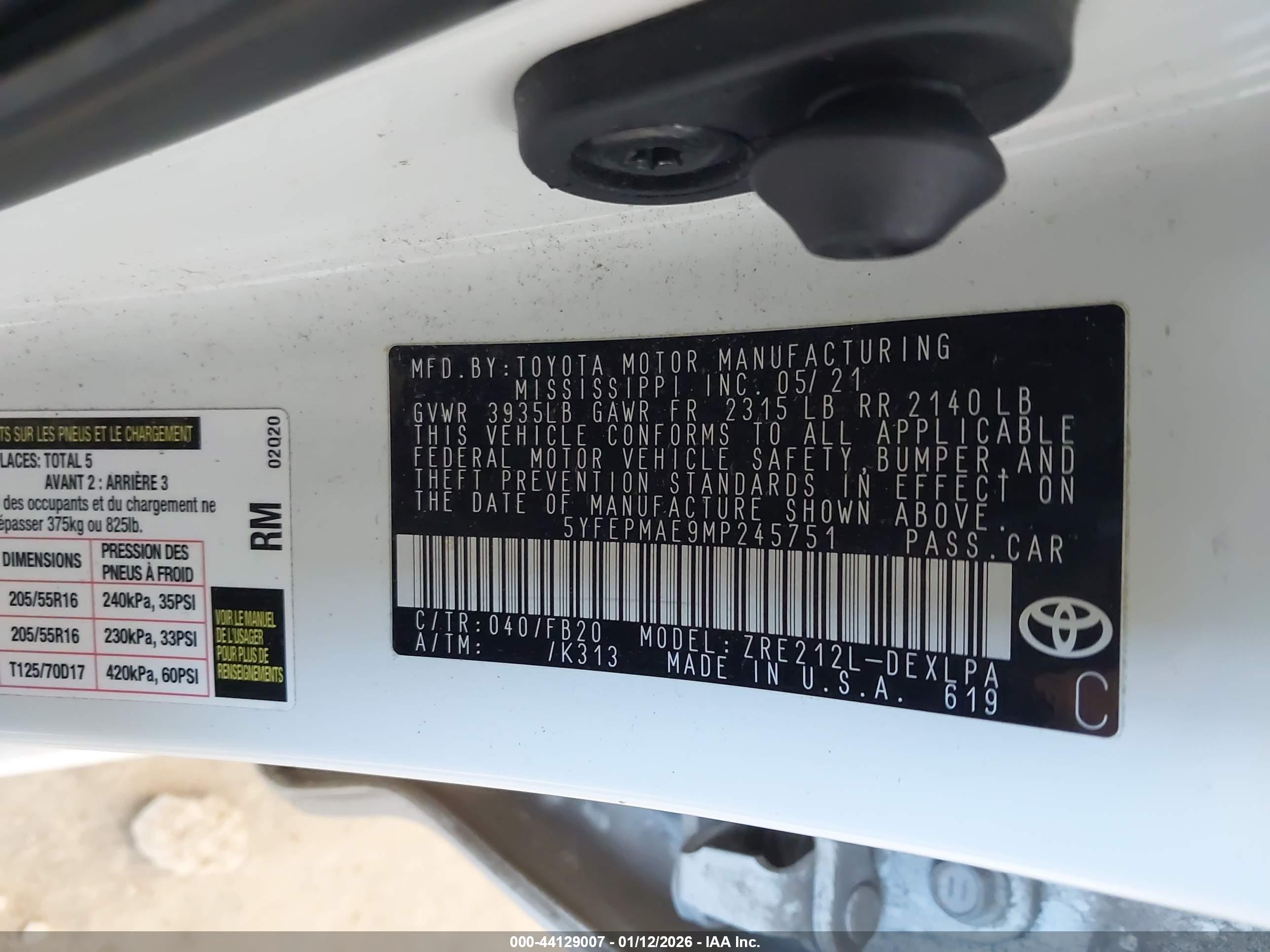 TOYOTA COROLLA image 9
