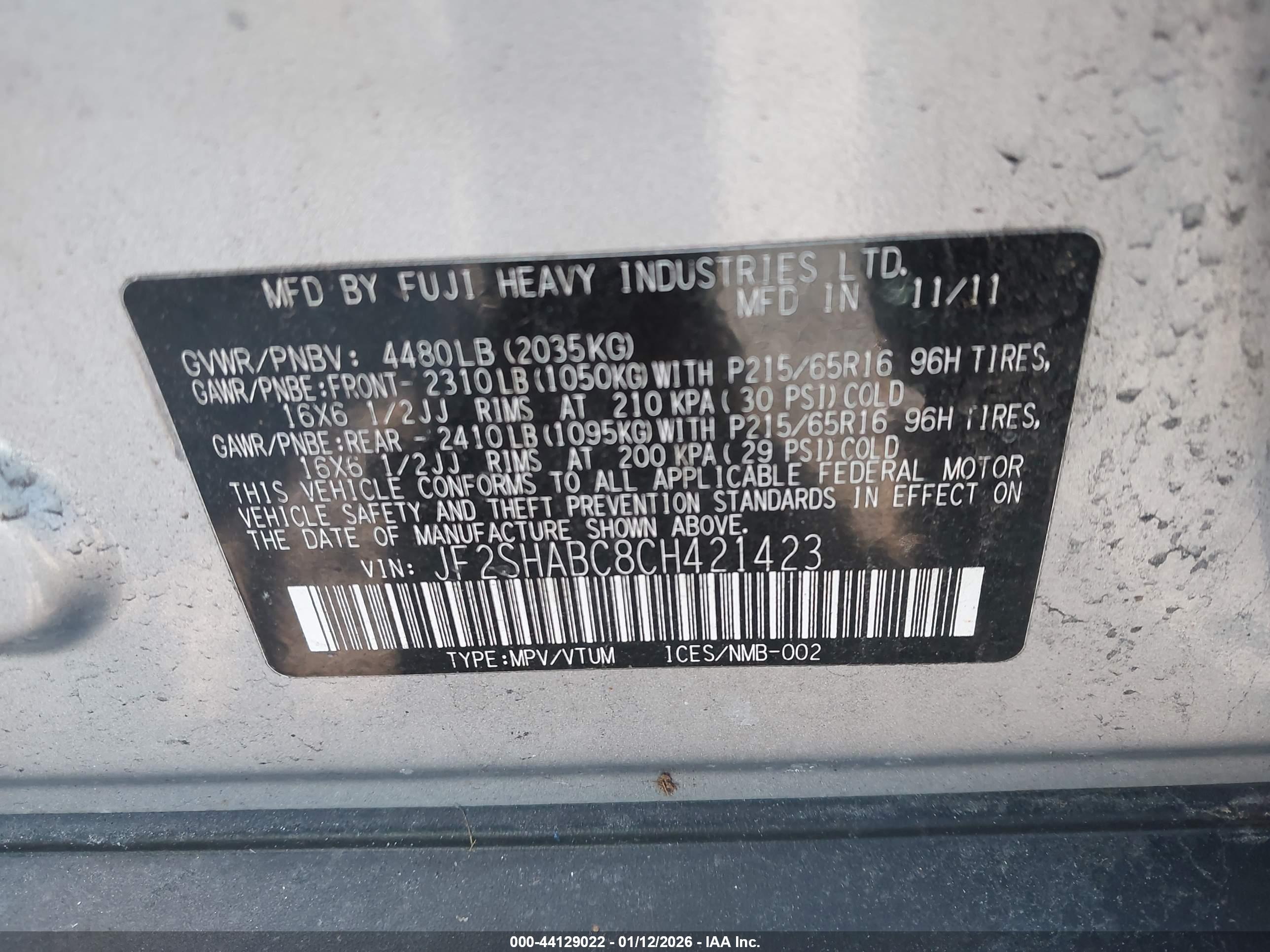 SUBARU FORESTER image 9